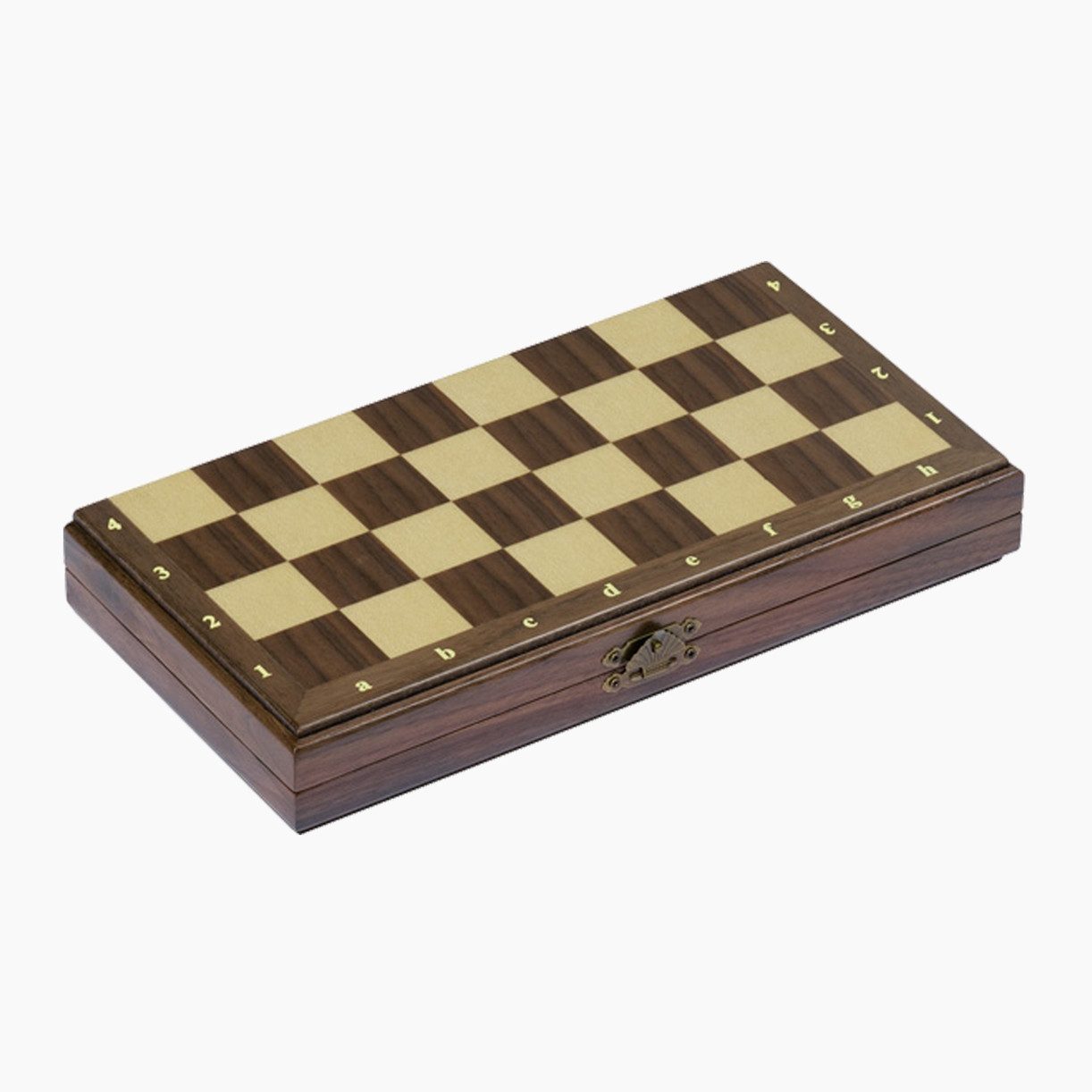 goki Spielesammlung Magnetisches Schachspiel in Holzklappkassette, schach, Hochwertige Materialien und edles Design