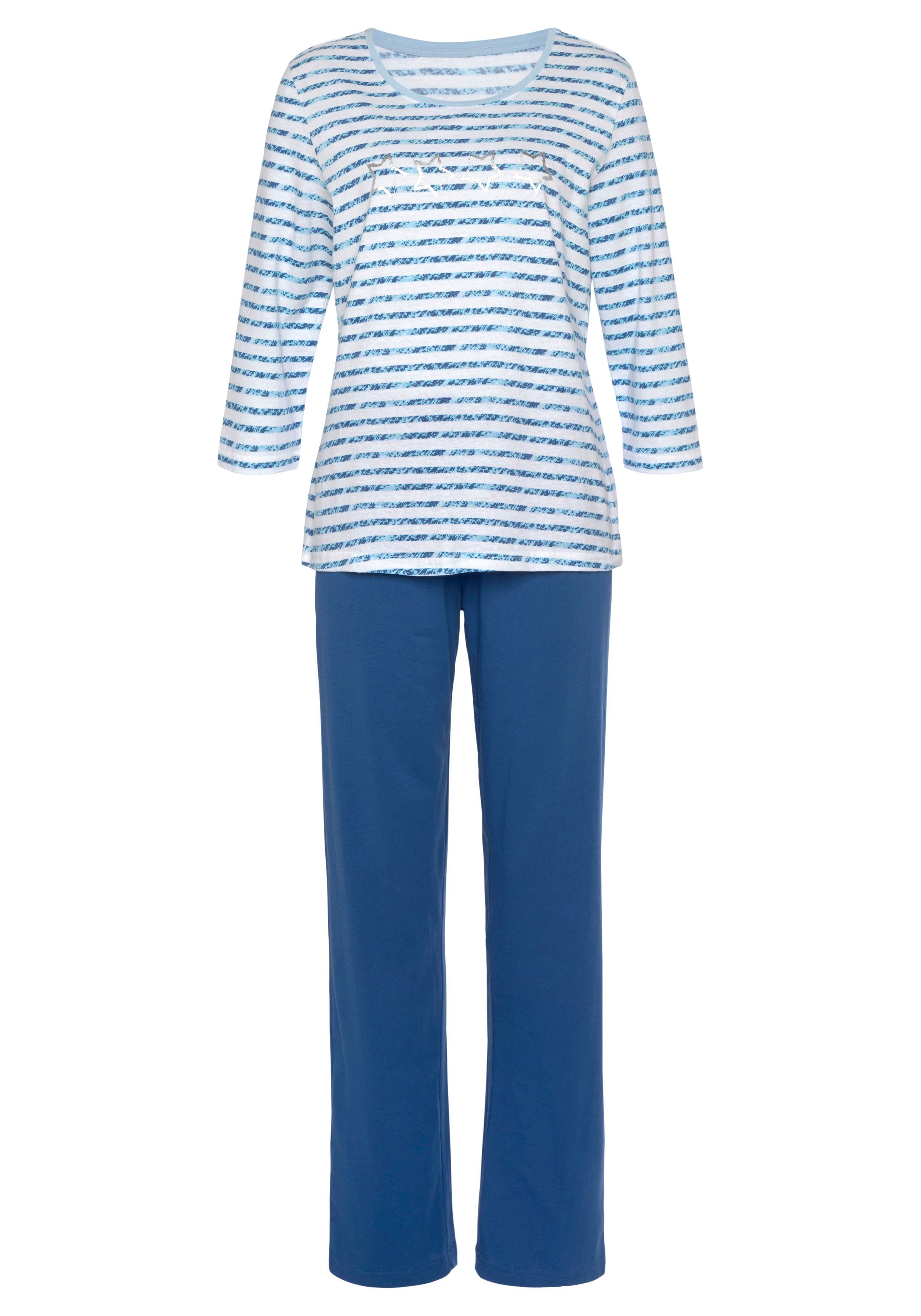blau gestreift