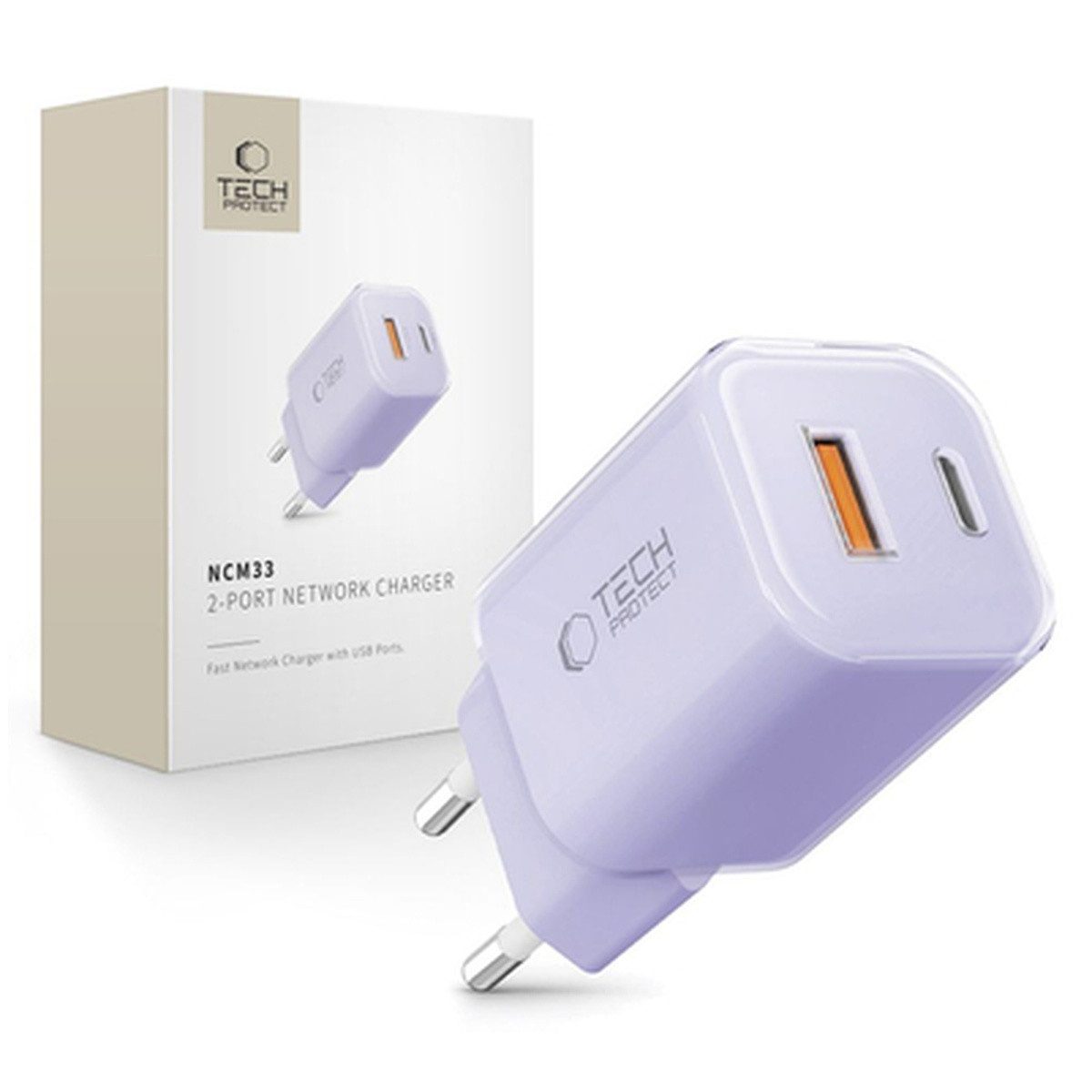 TECH PROTECT Tech Protect NCM33 PD 33W QC3.0USB-C USB-C WandLadegerät Smartphone-Ladegerät