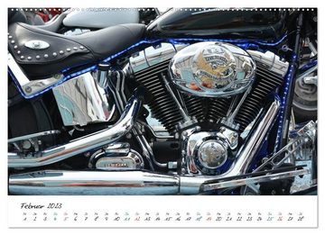 CALVENDO Wandkalender Harley Davidson - Details einer Legende (Premium, hochwertiger DIN A2 Wandkalender 2023, Kunstdruck in Hochglanz)