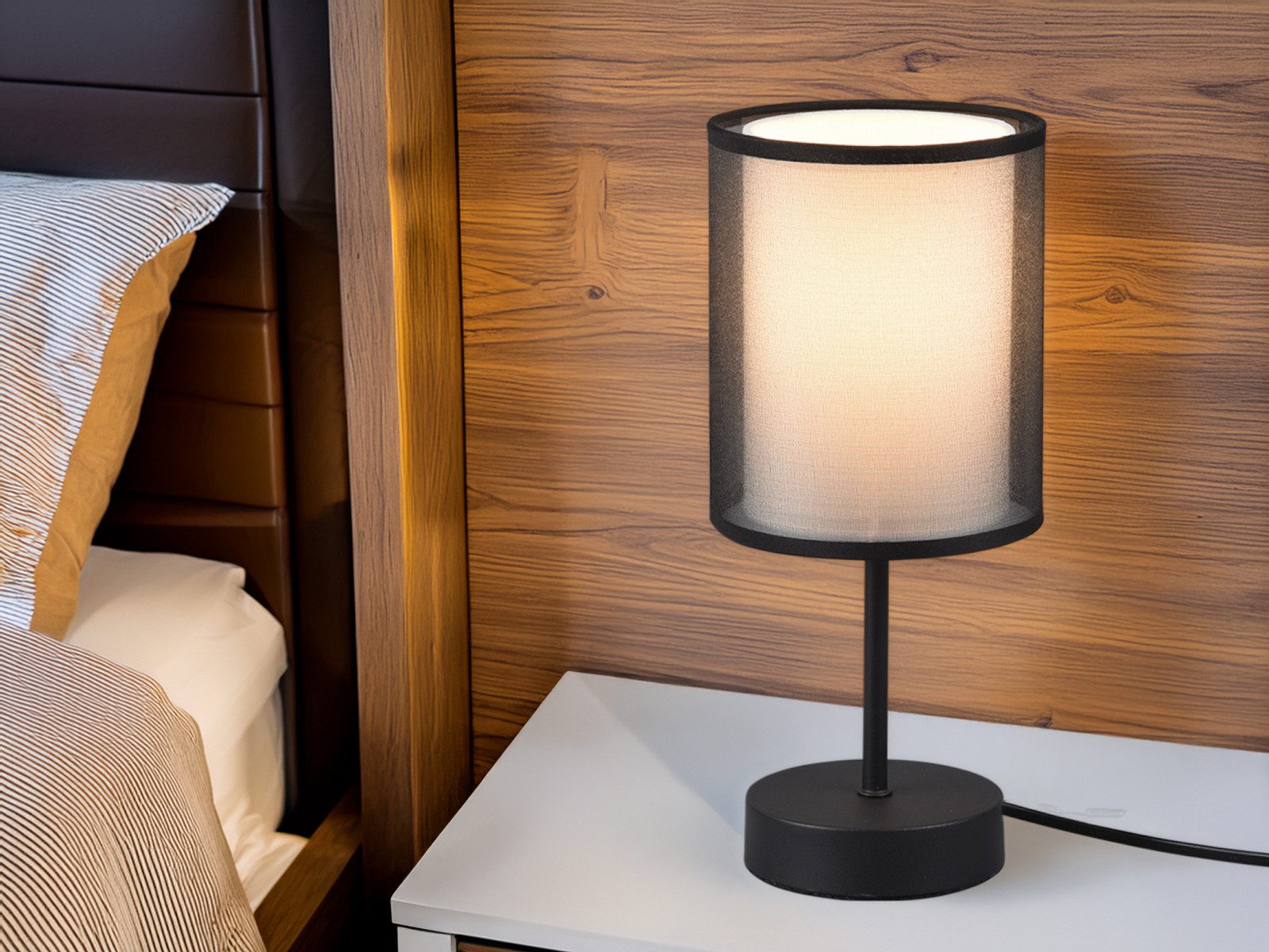 TRIO Leuchten LED Nachttischlampe, Dimmfunktion, LED wechselbar, Warmweiß, günstig online kaufen