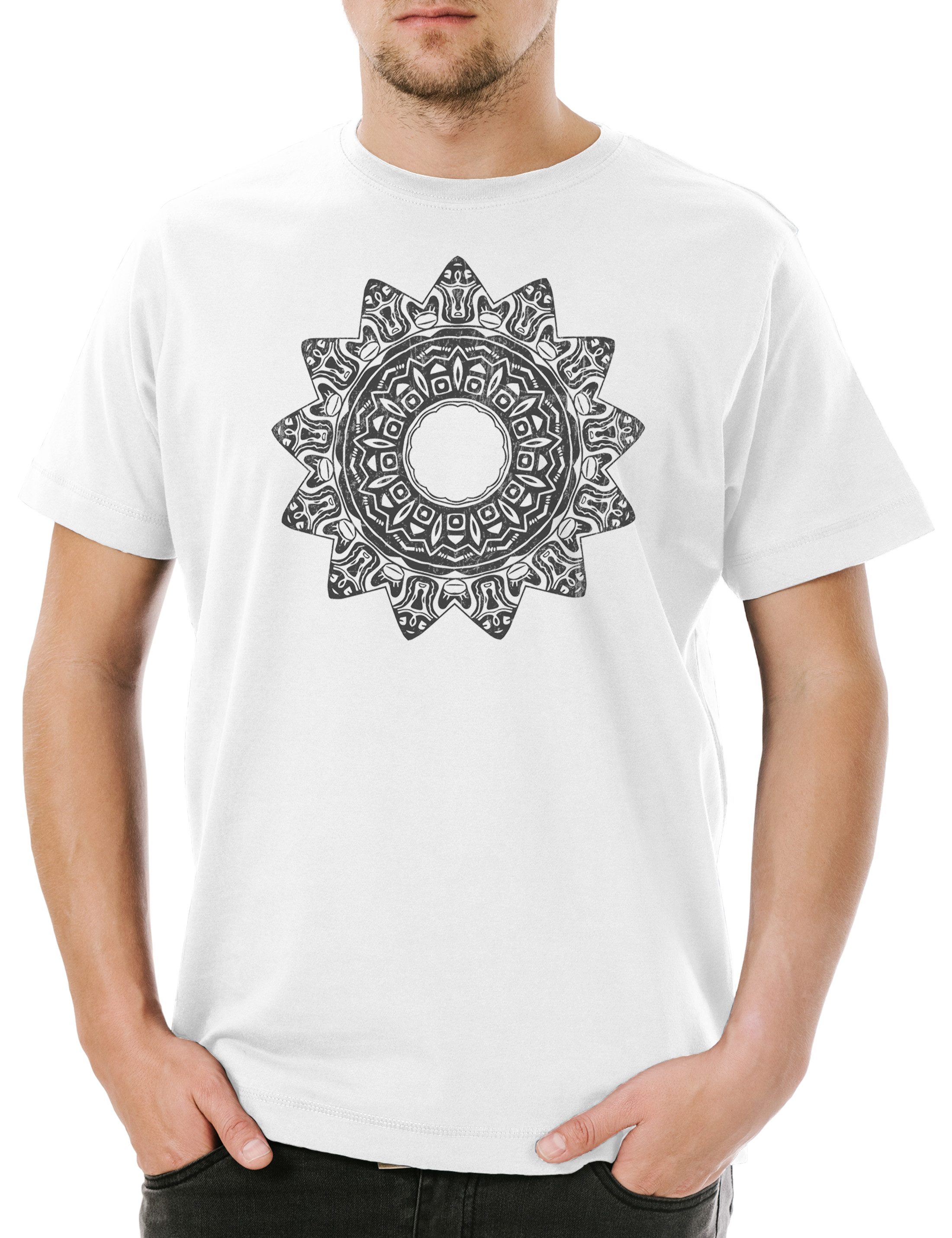 Print-Shirt Aztec Star Herren T-Shirt Aztec Amerikanischer Ureinwohner