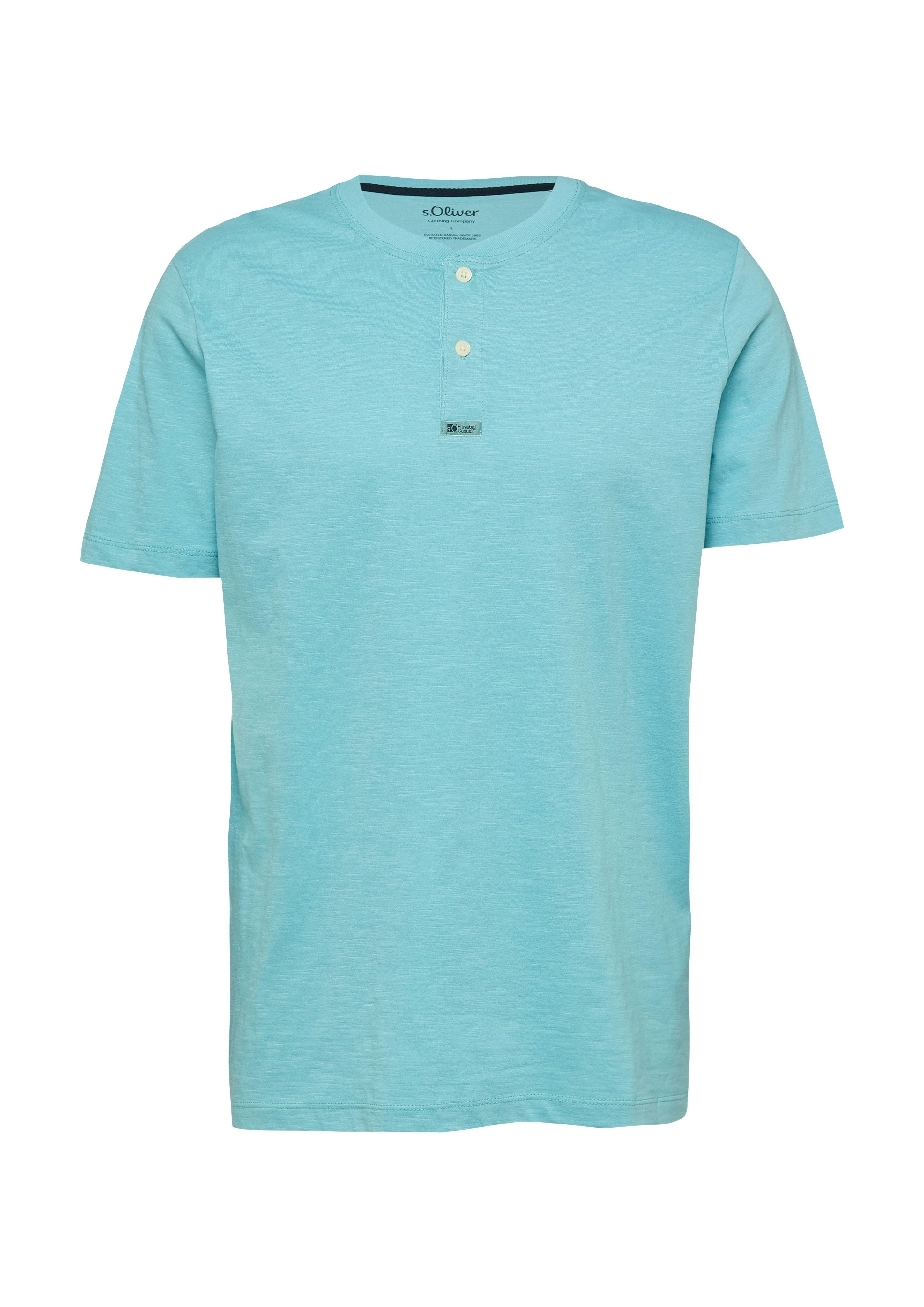 s.Oliver T-Shirt mit Henley Kragen – Bild 4 von 4