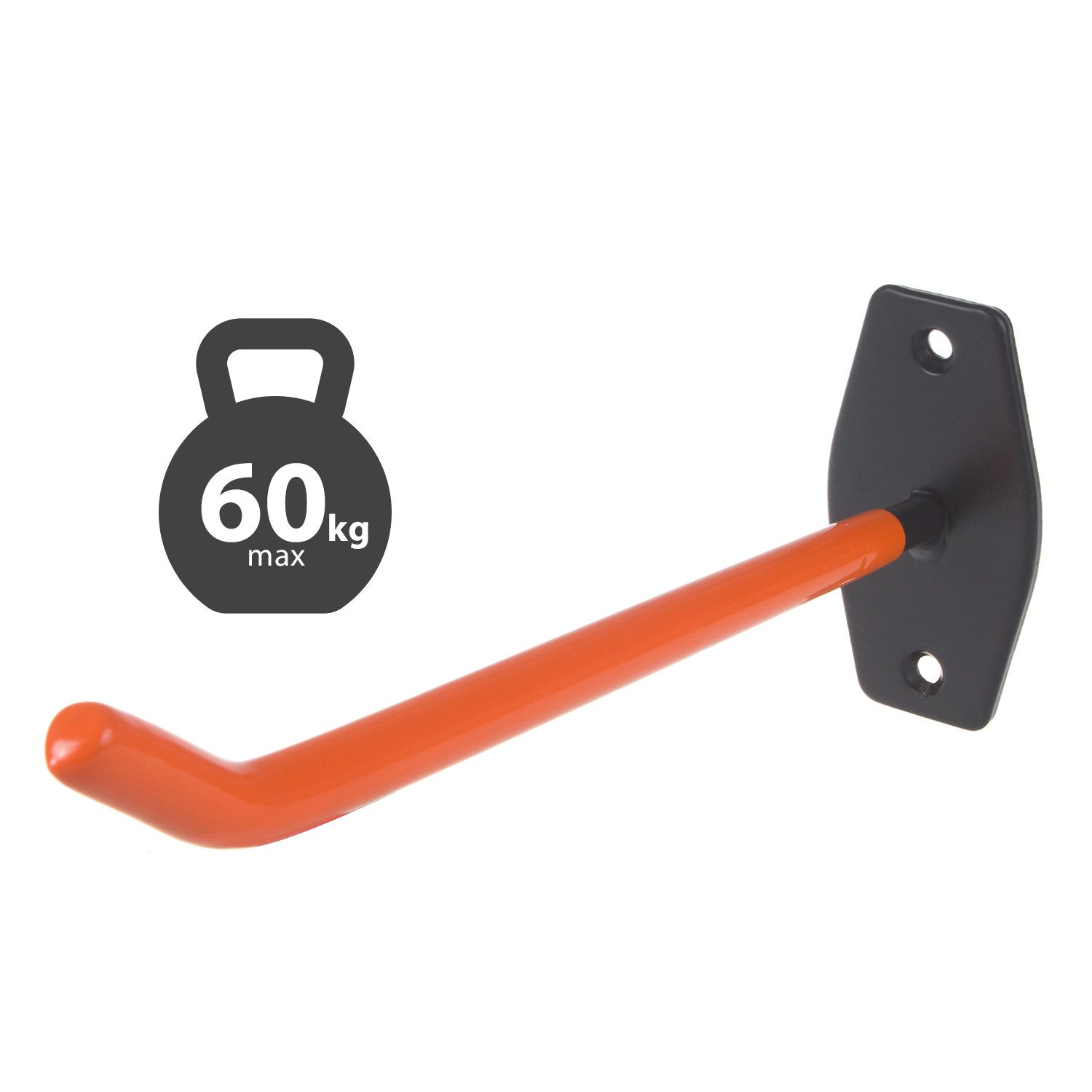 Maclean wall mount MC-437, (4-piece set, 4 tool holders, hose holders, steel hooks for bicycle wheels 60 kg)