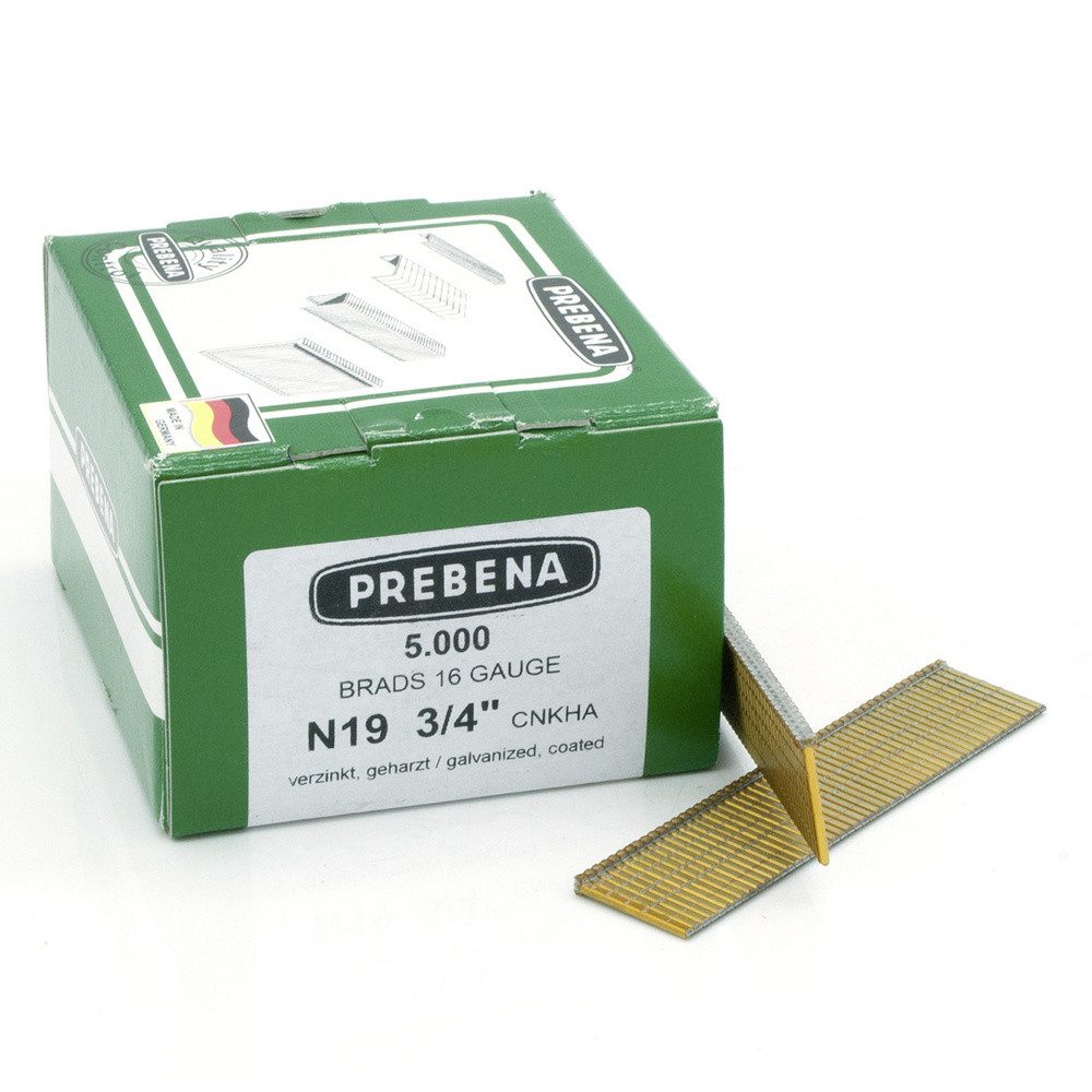 Prebena Handtacker Prebena N19CNKHA Stauchkopfnägel-Set Produktabmessung, Länge 19 mm 50