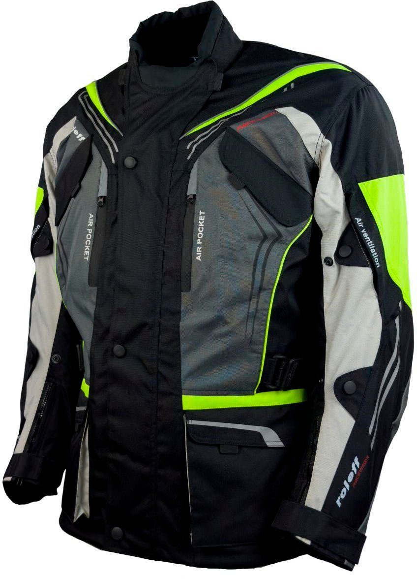 roleff Motorradjacke Turin mit Sicherheitsstreifen