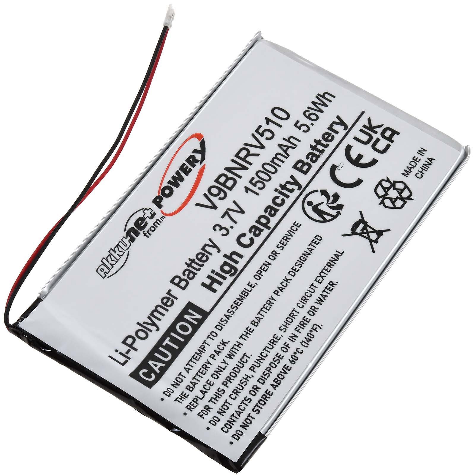 Powery Akku für EBook Tolino Vision 2 (2014) Akku 1500 mAh (3.7 V), Wiederaufladbare Batterie