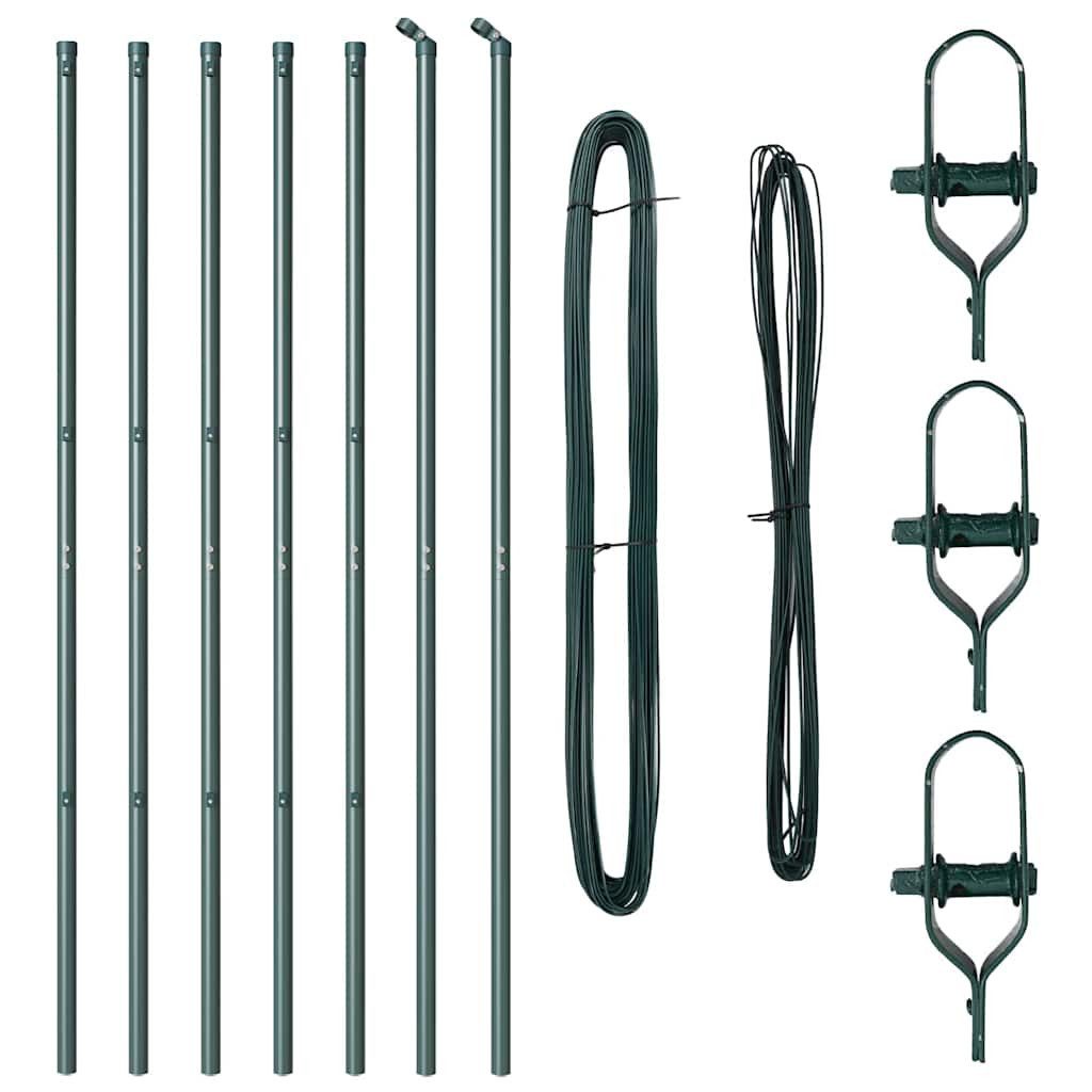 vidaXL Zaunpfosten Zaunpfosten 7 pcs Grün günstig online kaufen