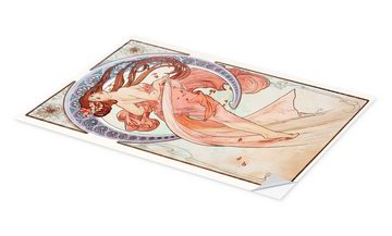 Posterlounge Wandfolie Alfons Mucha, Die Vier Künste - Tanz, 1898, Malerei