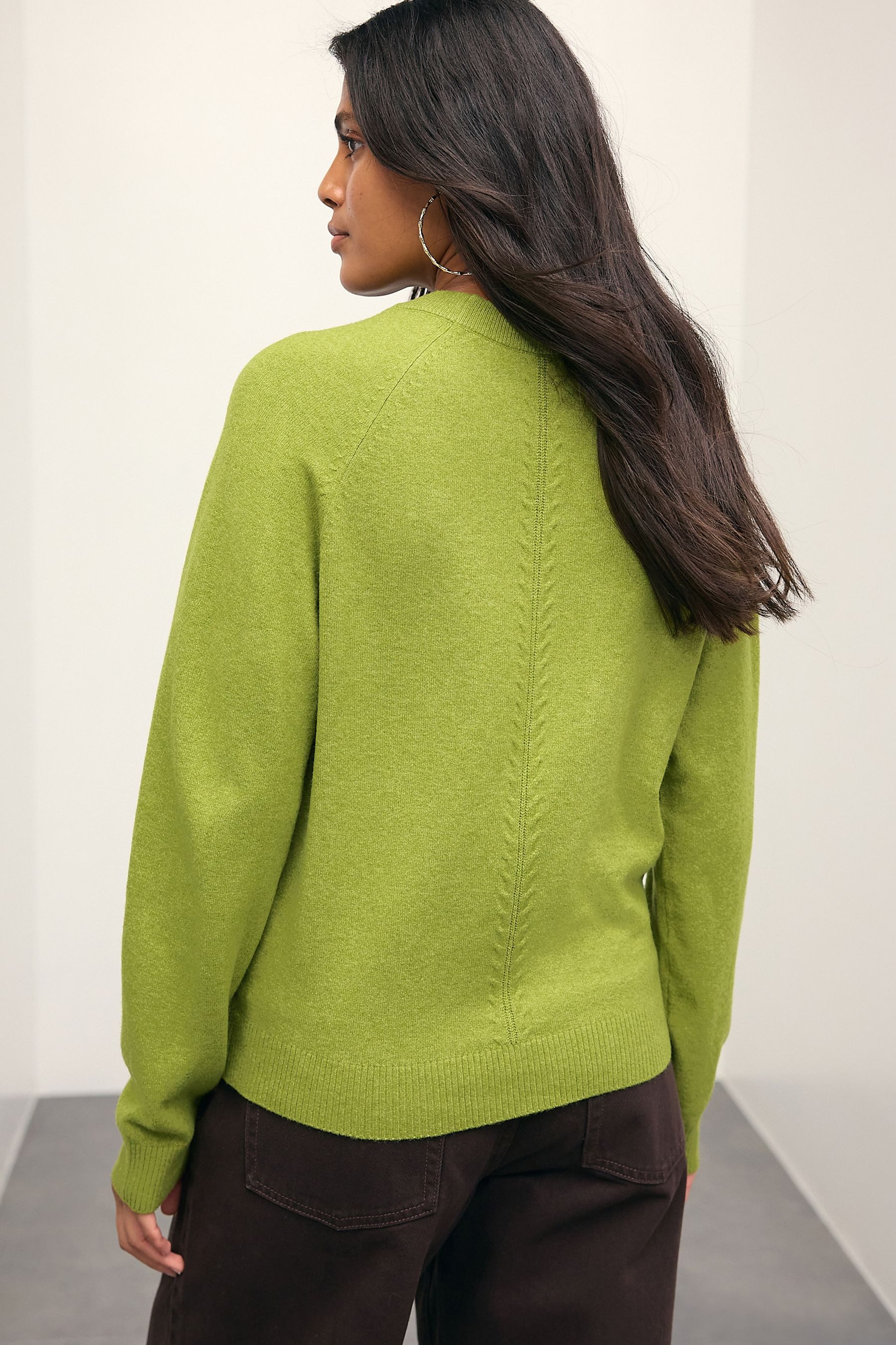 Next Strickpullover Langärmeliger, superweicher Pullover mit Rundhals (1-tl günstig online kaufen