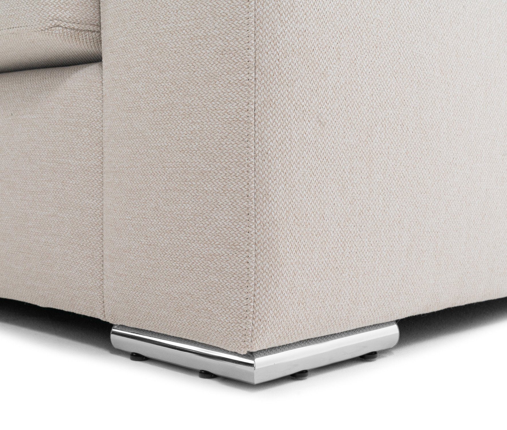 AMARIS Elements Sofa Design (Wolloptik) Qualität Größen, Sitzer Greige Couch 2.25m, / od. 4 3 trifft Samt 'Cooper' Woll-Bezug, Beige