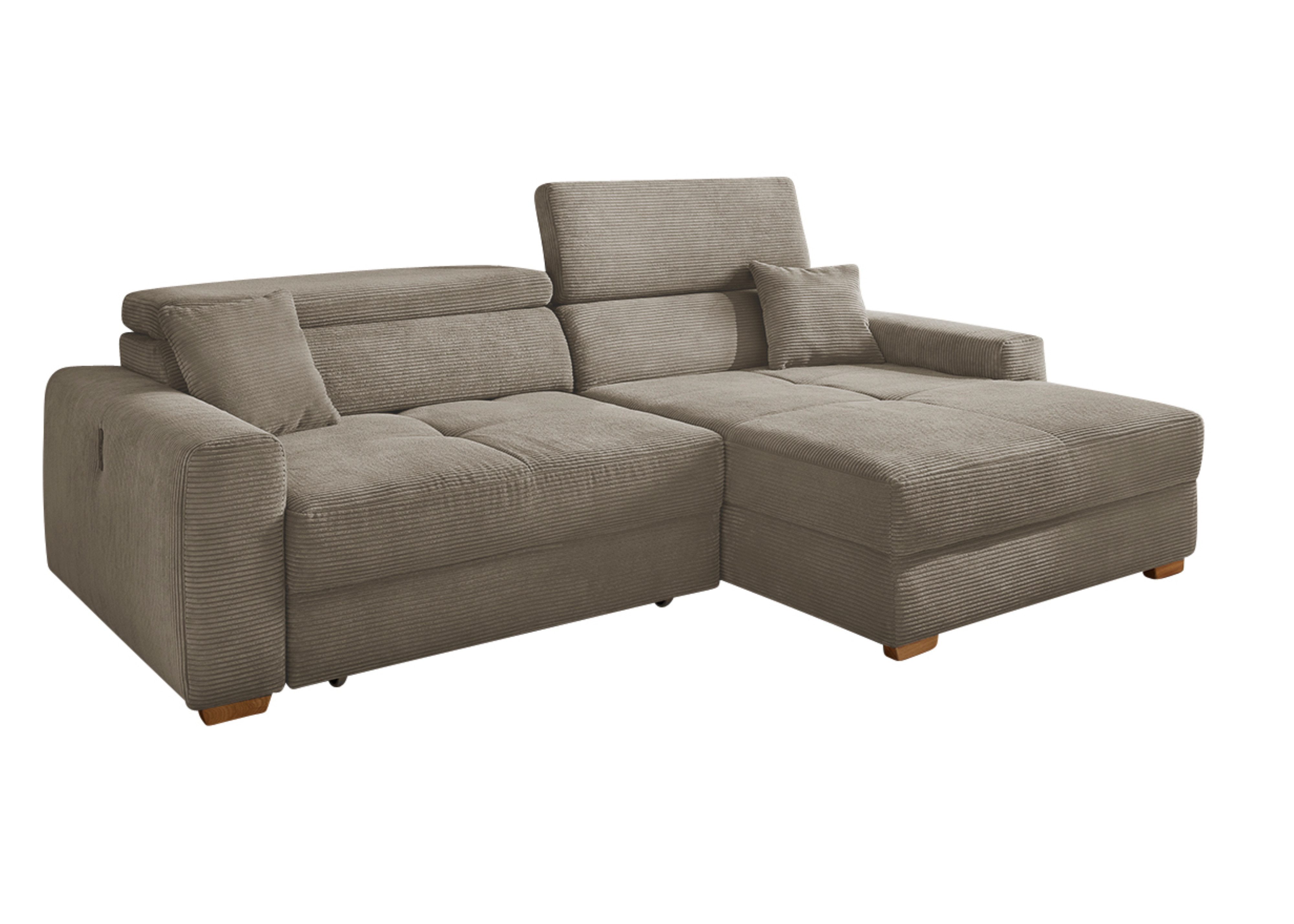 luma-home Ecksofa 15401, mit elektrischer Sitztiefenverstellung günstig online kaufen