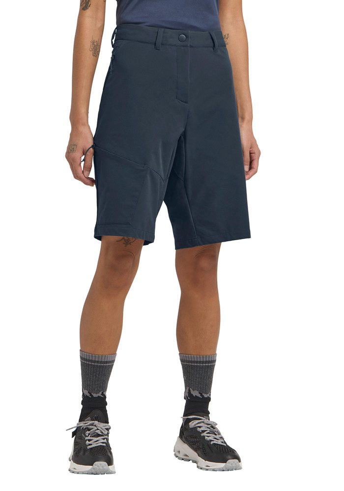 Jack Wolfskin Shorts PICO TRAIL SHORTS W mit zwei Hüfttaschen, winddicht, atmungsaktiv, längerer Bermudaschnitt