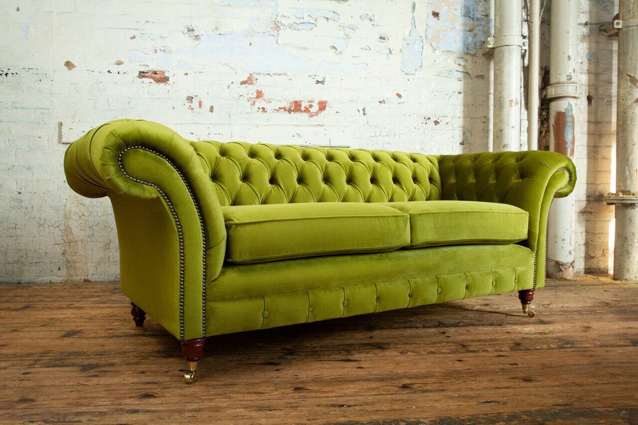 JVmoebel ChesterfieldSofa Chesterfield Couch Textil Couchen 100 Farben