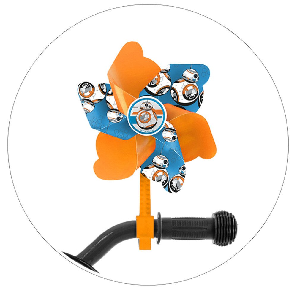 Seven Polska Windrad STAR WARS BB8 Lenker-Windrad, Drehspaß für Roller und Fahrrad