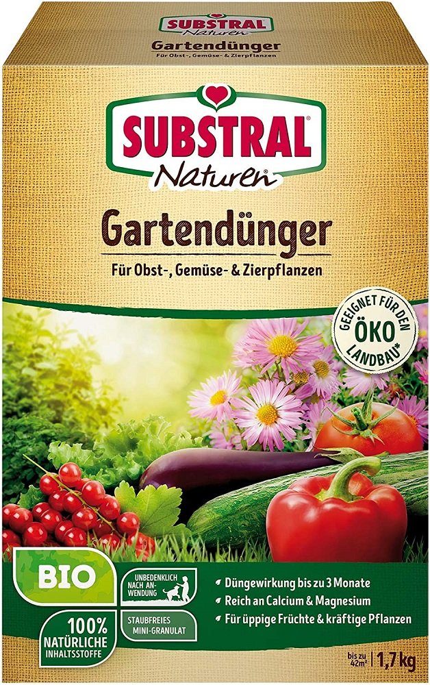 Gartendünger Substral Naturen BIO Hornspäne 1,5 kg Packung