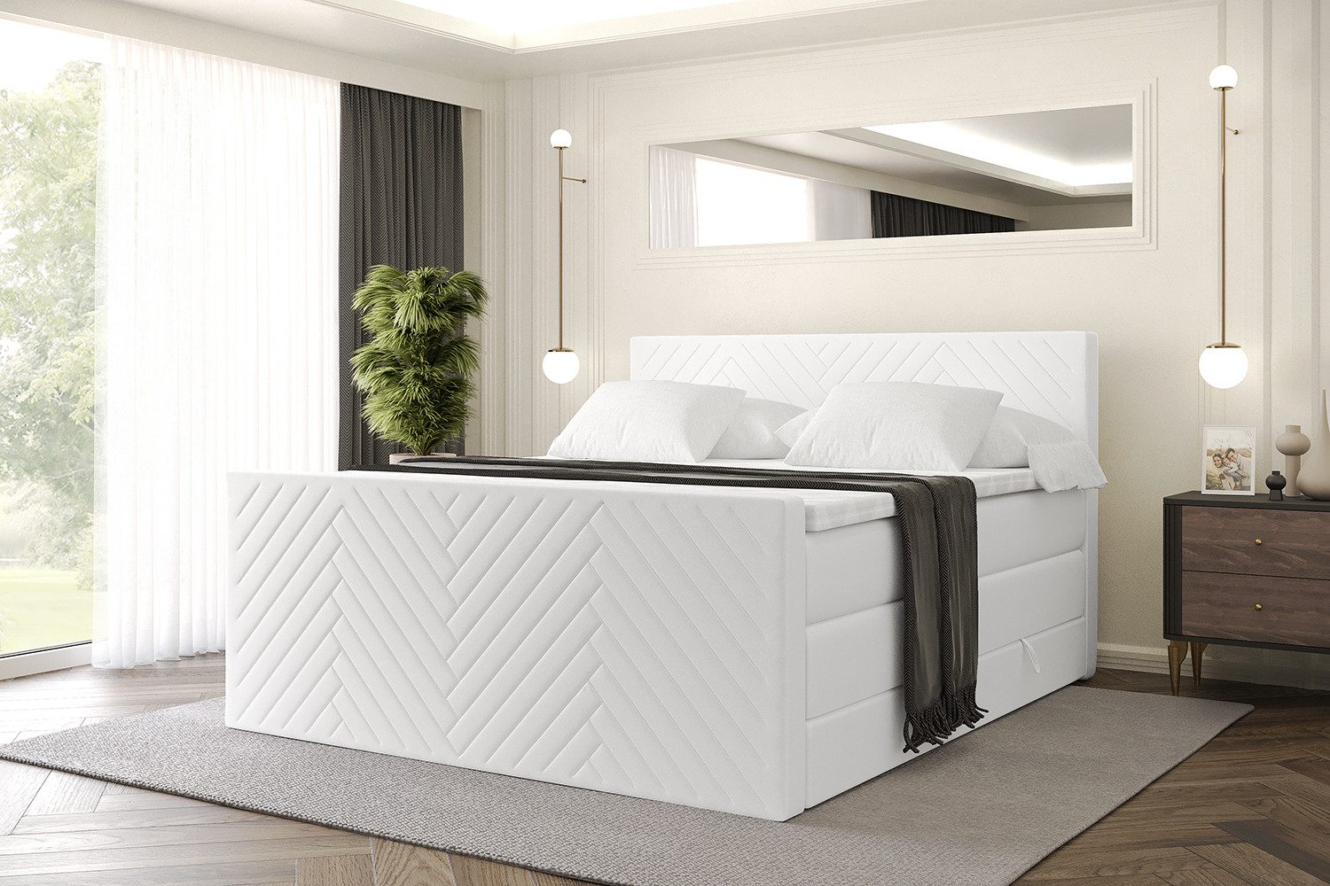 ALTDECOR Boxspringbett VEXA-Z KING (Multipocket-Matratze H4, günstig online kaufen