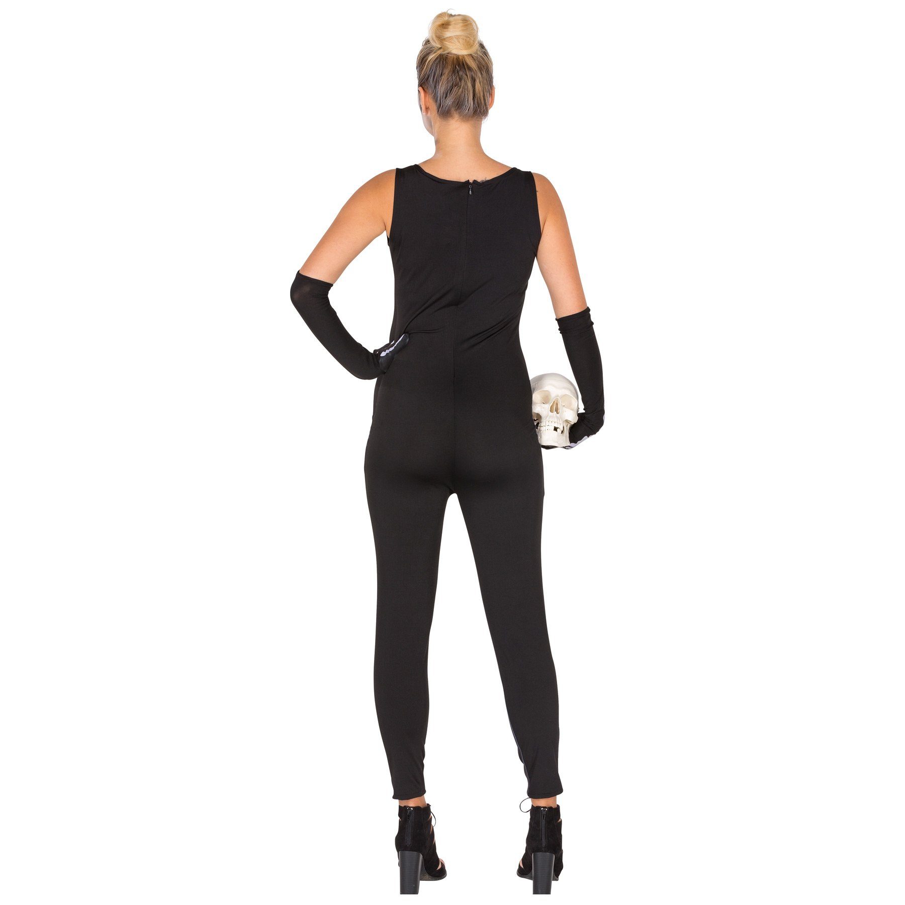 dressforfun Kostüm Frauenkostüm sexy Skelett Jumpsuit, Moderner Jumpsuit günstig online kaufen