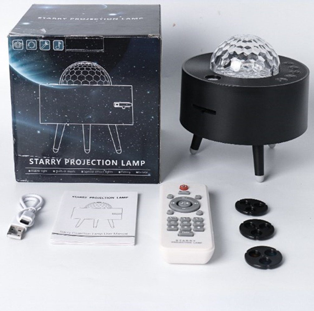 Projektor Nachtlicht white XDOVET LED Lampe mit, Sternenprojektor Galaxy Sternenhimmel Projektor,Musik mit Fernbedienung,(schwarz)Sternenlicht