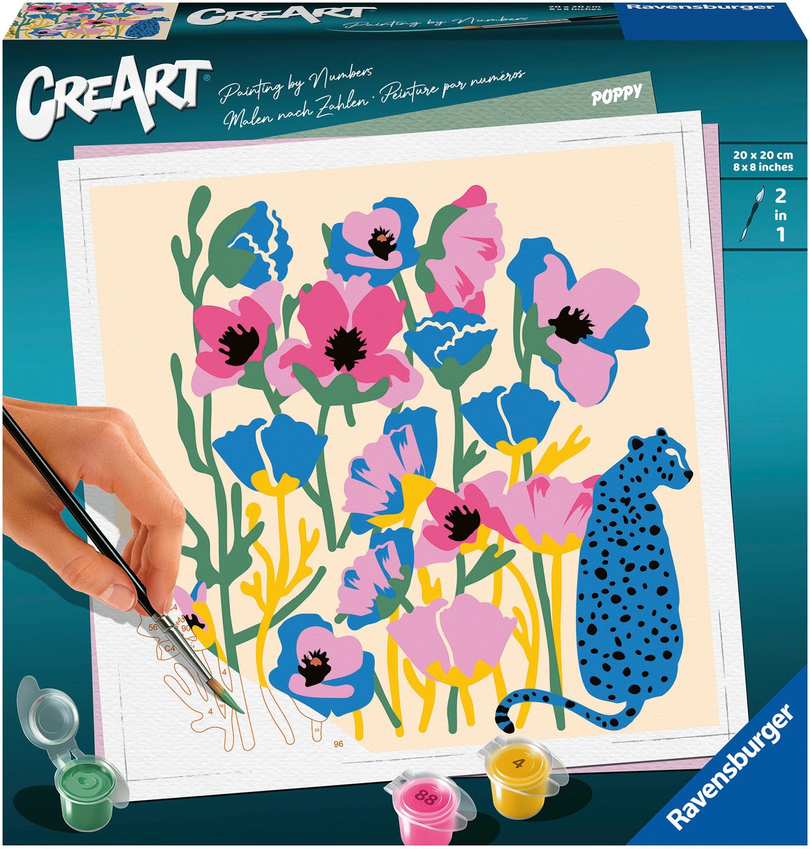 Malen nach Zahlen CreArt, Poppy