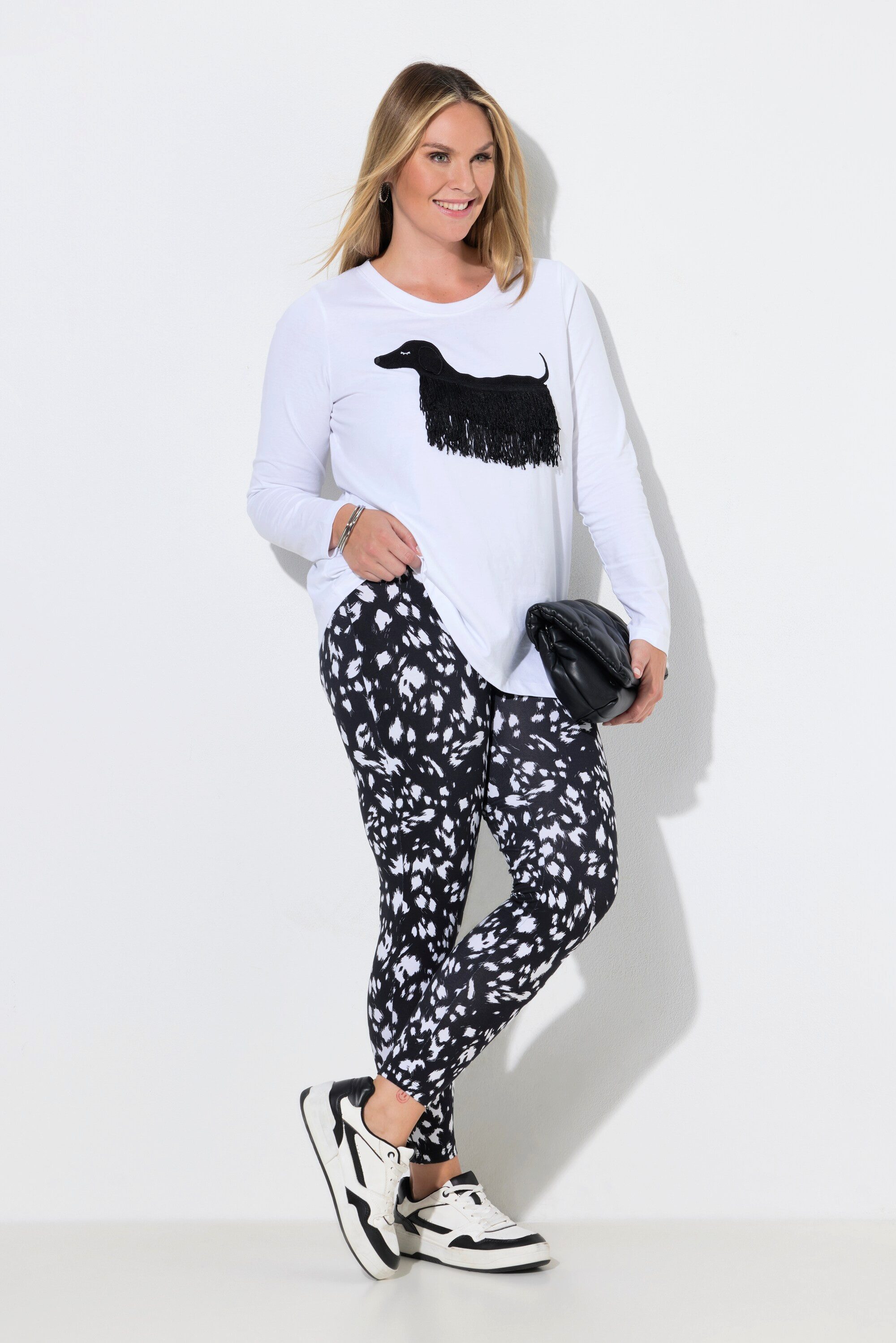 MIAMODA Leggings Leggings Tight Fit Muster