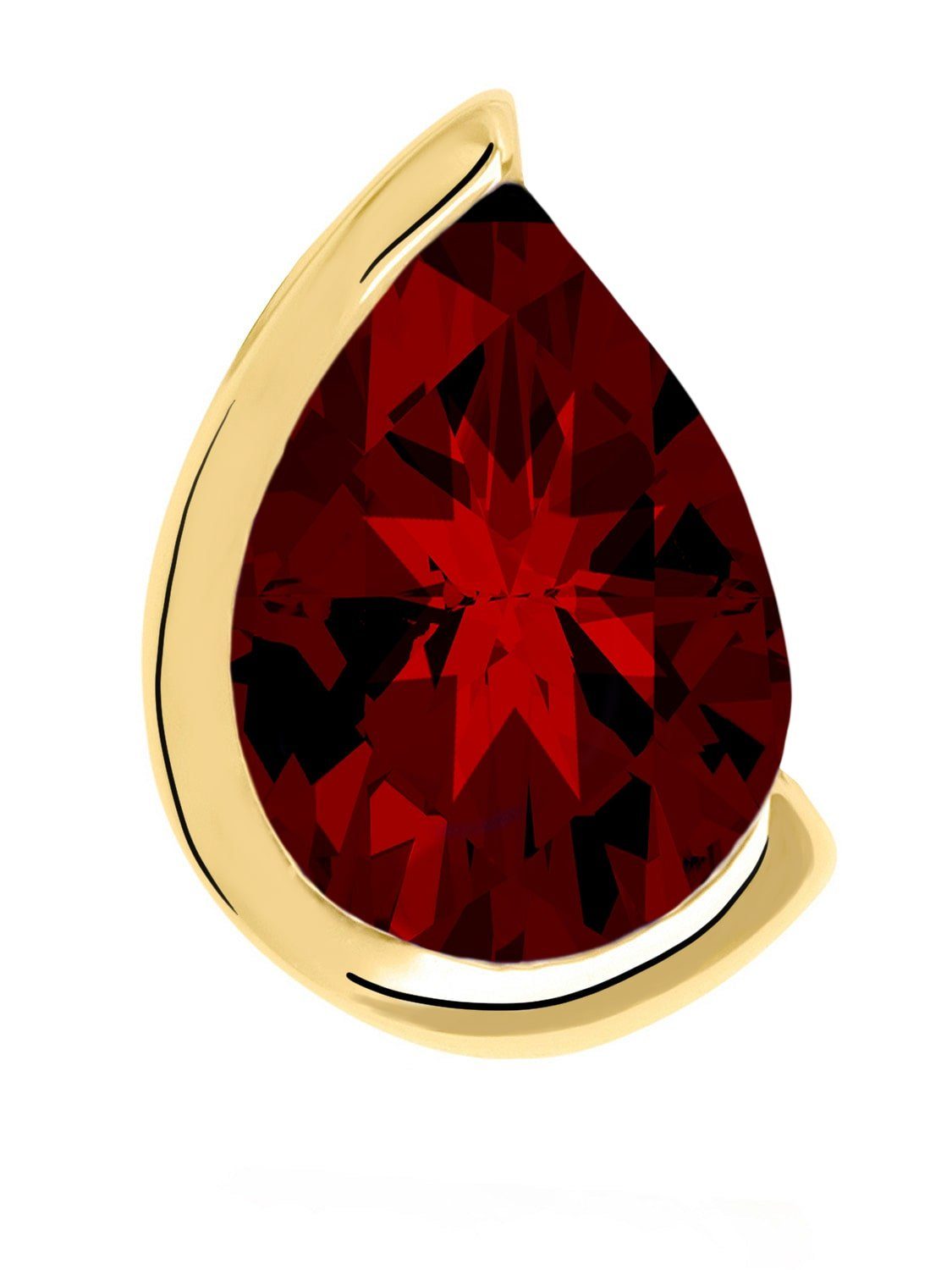 My Gold Kettenanhänger Damen Granat Anhänger Gold 585 (14 Karat) ECHTER Ede günstig online kaufen
