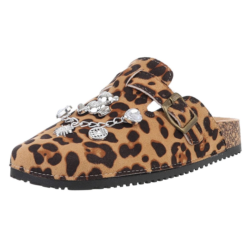 Ital-Design Damen Mules Freizeit Pantolette (88930424) Flach Pantoletten in günstig online kaufen