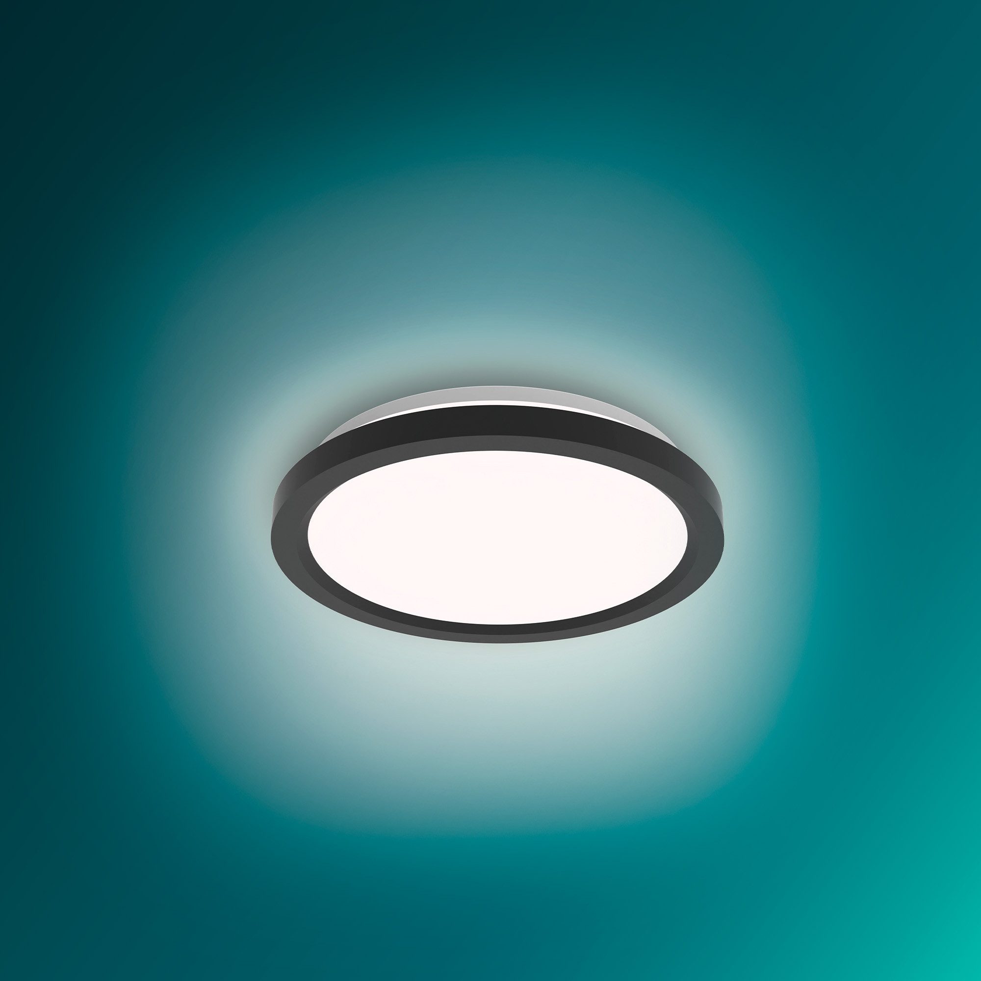 Philips LED Deckenleuchte All-In-One Leuchte, 24W, 2400 Lumen, 30cm rund, CCT - über Fernbedienung, Dimmer, Dimmfunktion, Farbsteuerung, Fernbedienung, Infrarot inkl., Memoryfunktion, dimmbar über Fernbedienung, mehrere Helligkeitsstufen, LED fest integriert, warmweiß - kaltweiß, inkl. Fernbedienung