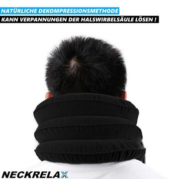 MAVURA Nackenkissen NECKRELAX Nackenkissen aufblasbar Nackenhörnchen Nackenrolle, Nackenstrecker Reisekissen Nackenrolle Nackenstützkissen Nackendehner