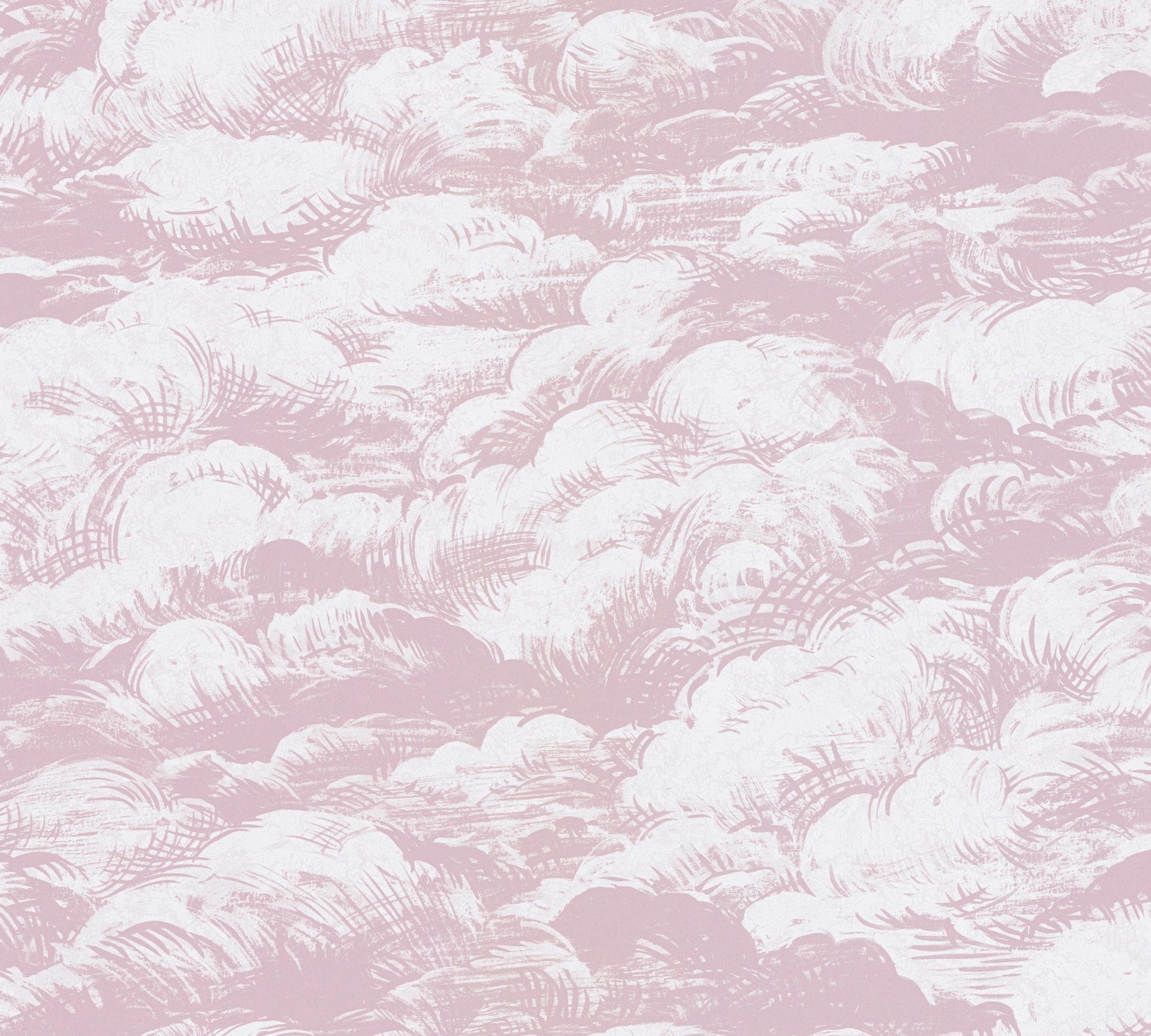 Architects Paper Vliestapete Jungle Chic, glatt, Tapete Wolken rosa/weiß