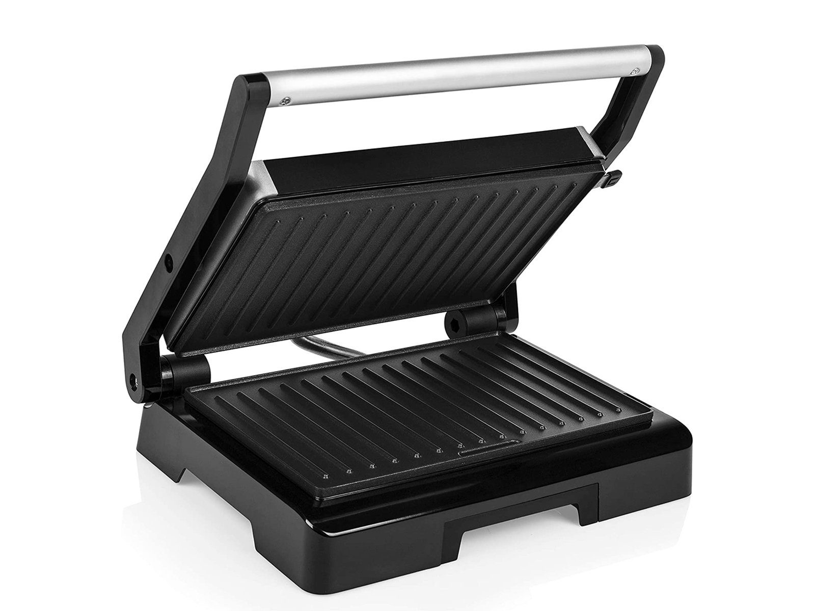 Tristar Kontaktgrill, 1000 W, Elektro Low fat Indoorgrill klein Panini Multigrill Snackmaker 23x14cm