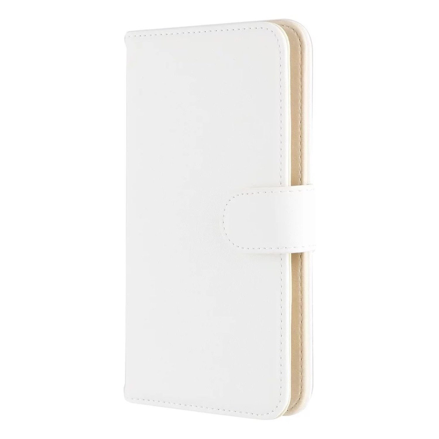 XQISIT Handyhülle Universal Booklet Wallet 5,2" bis 6,7" Weiß, Klapp-Tasche Schutz-Hülle Case Book-Cover Kartenfach Magnet-Verschluss