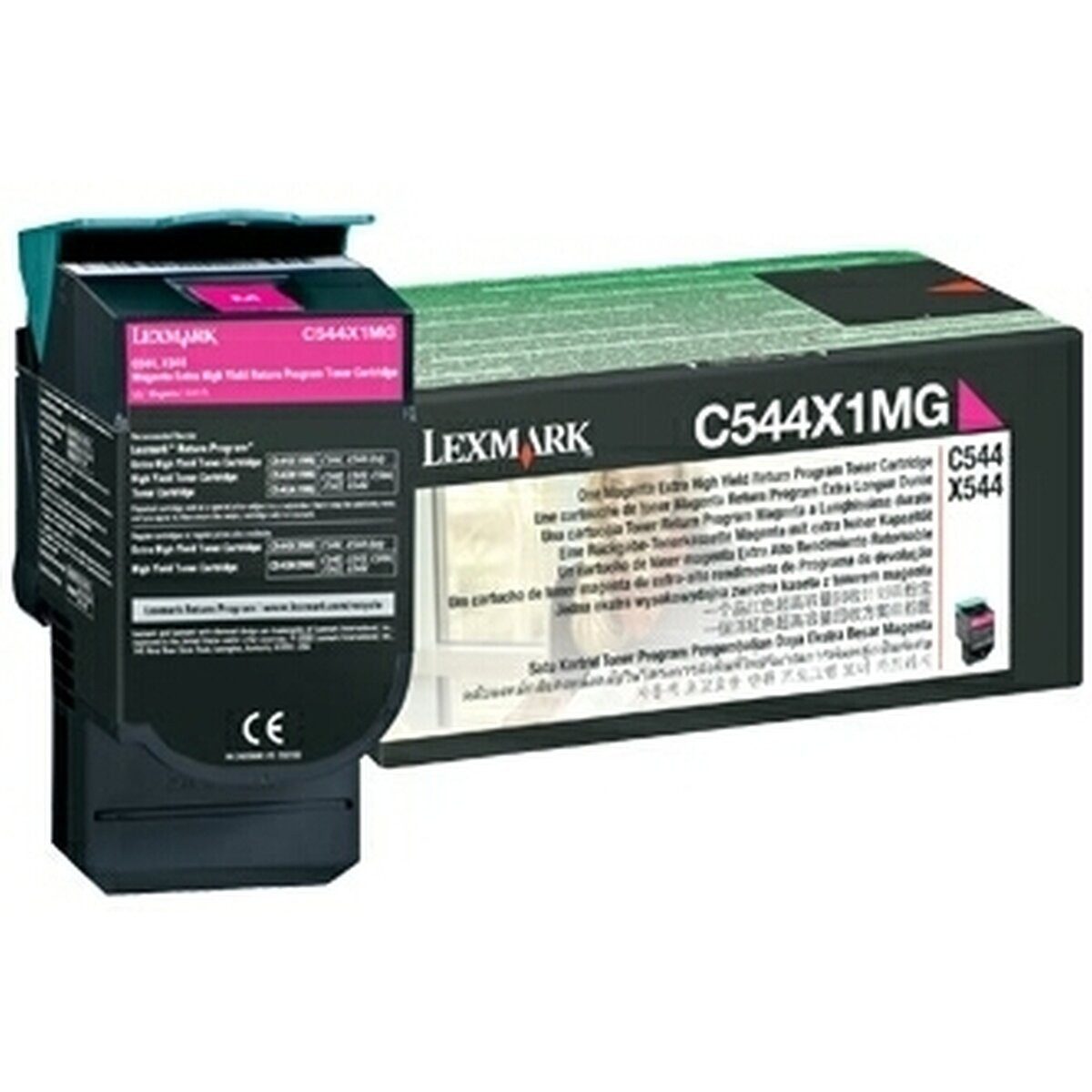 Lexmark Tonerpatrone Toner Original Lexmark C544X1MG magenta