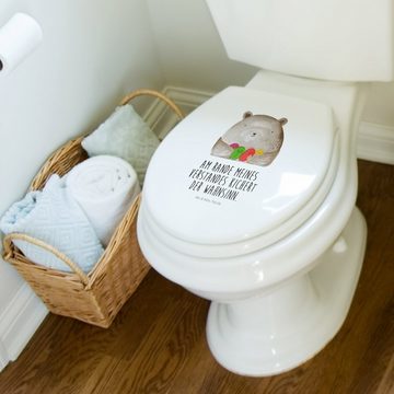 Mr. & Mrs. Panda WC-Sitz Bär Gefühl - Weiß - Geschenk, Teddy, Wahnsinn, Toilettendeckel, Verrü (1-St), UV-resistenter Druck