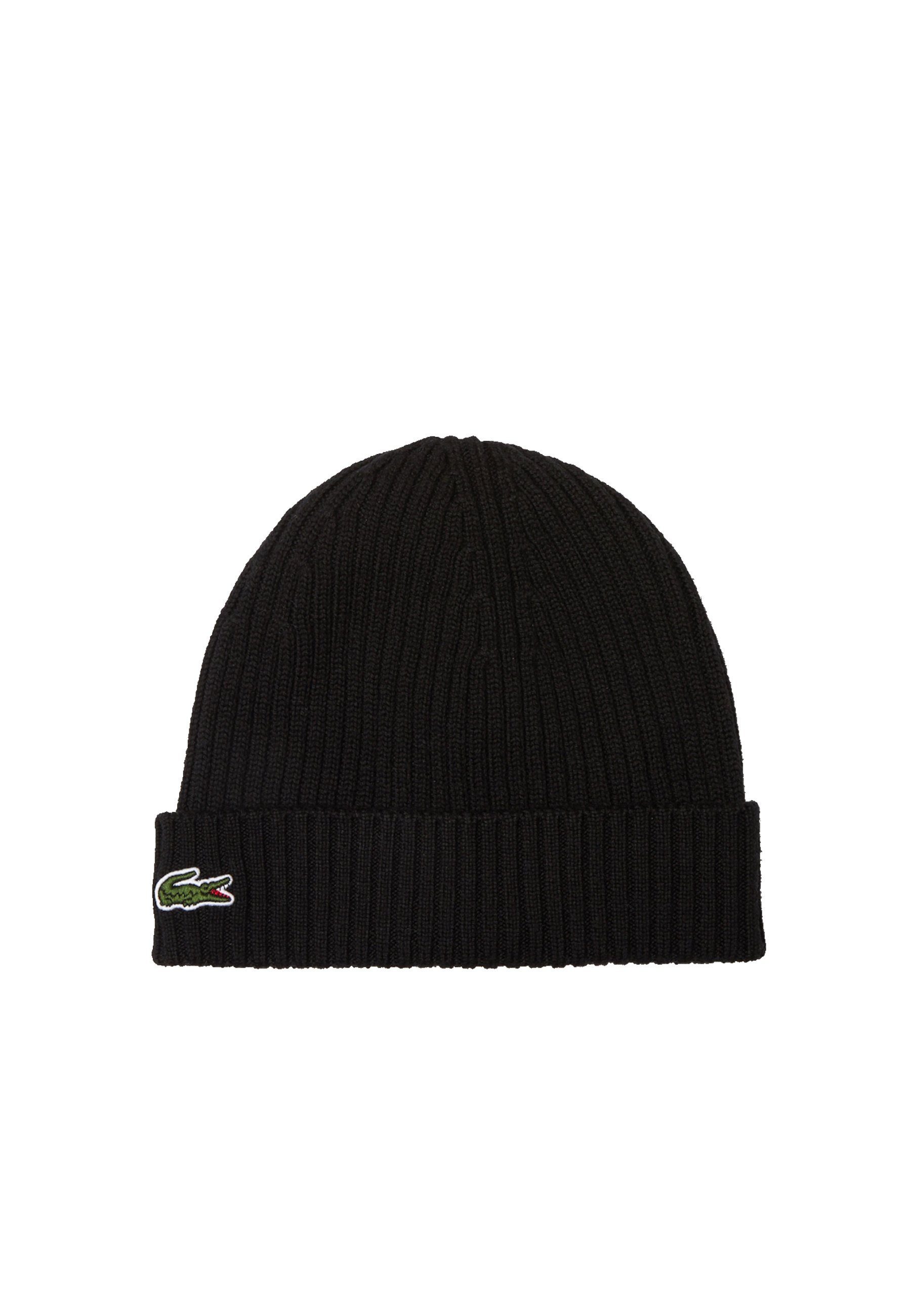 Lacoste Strickmütze Mütze Unisex Strick-Beanie mit gestickten Logo (1-St)