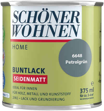 SCHÖNER WOHNEN-Kollektion Lack »Home«, seidenmatt, 375 ml, petrolgrün