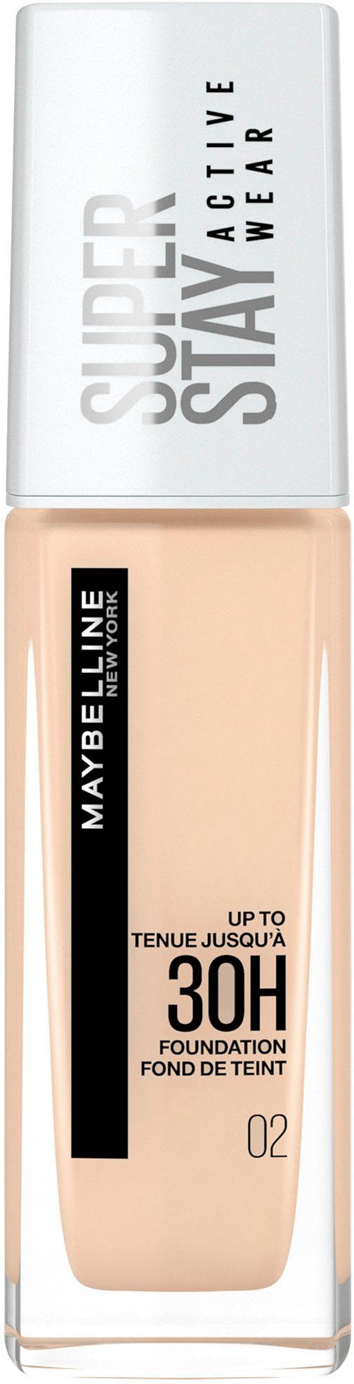 MAYBELLINE YORK Ivory Super Naked Wear Stay Active 2 NEW Foundation