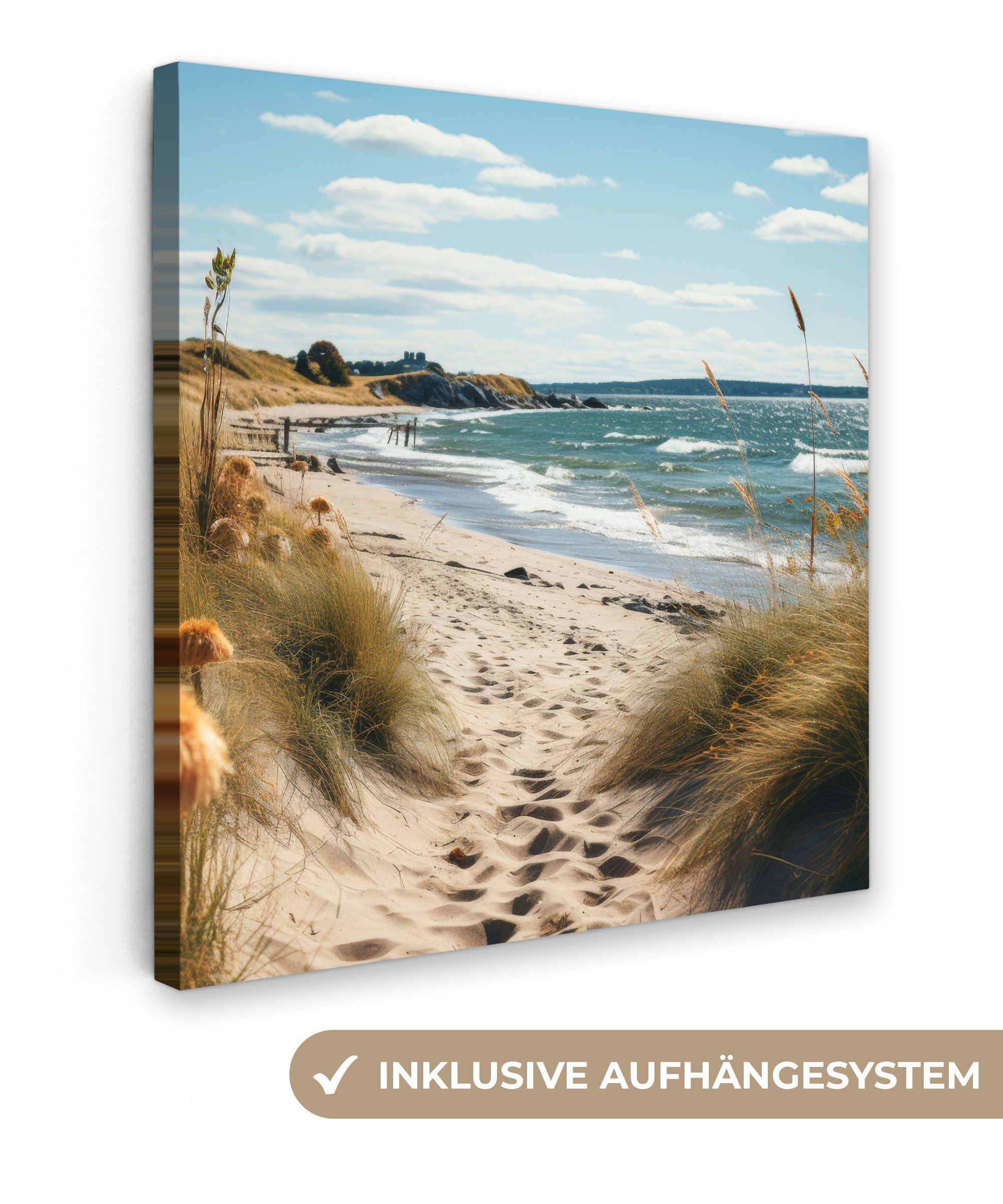 OneMillionCanvasses® Leinwandbild Strand - Dünen - günstig online kaufen