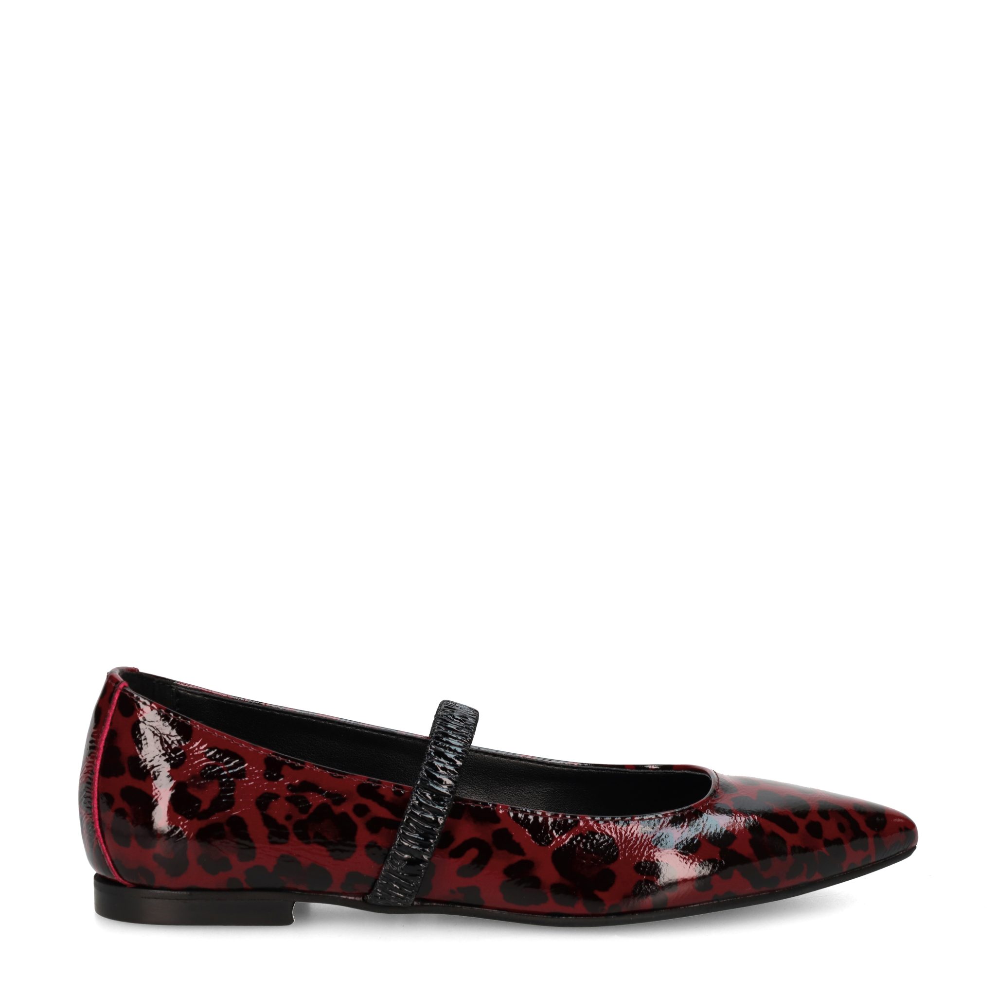 Lüke Schuhe Lüke Schuhe FAMMA AMARENA, Ballerina, Rot, Leo-Look, Damen Ballerina
