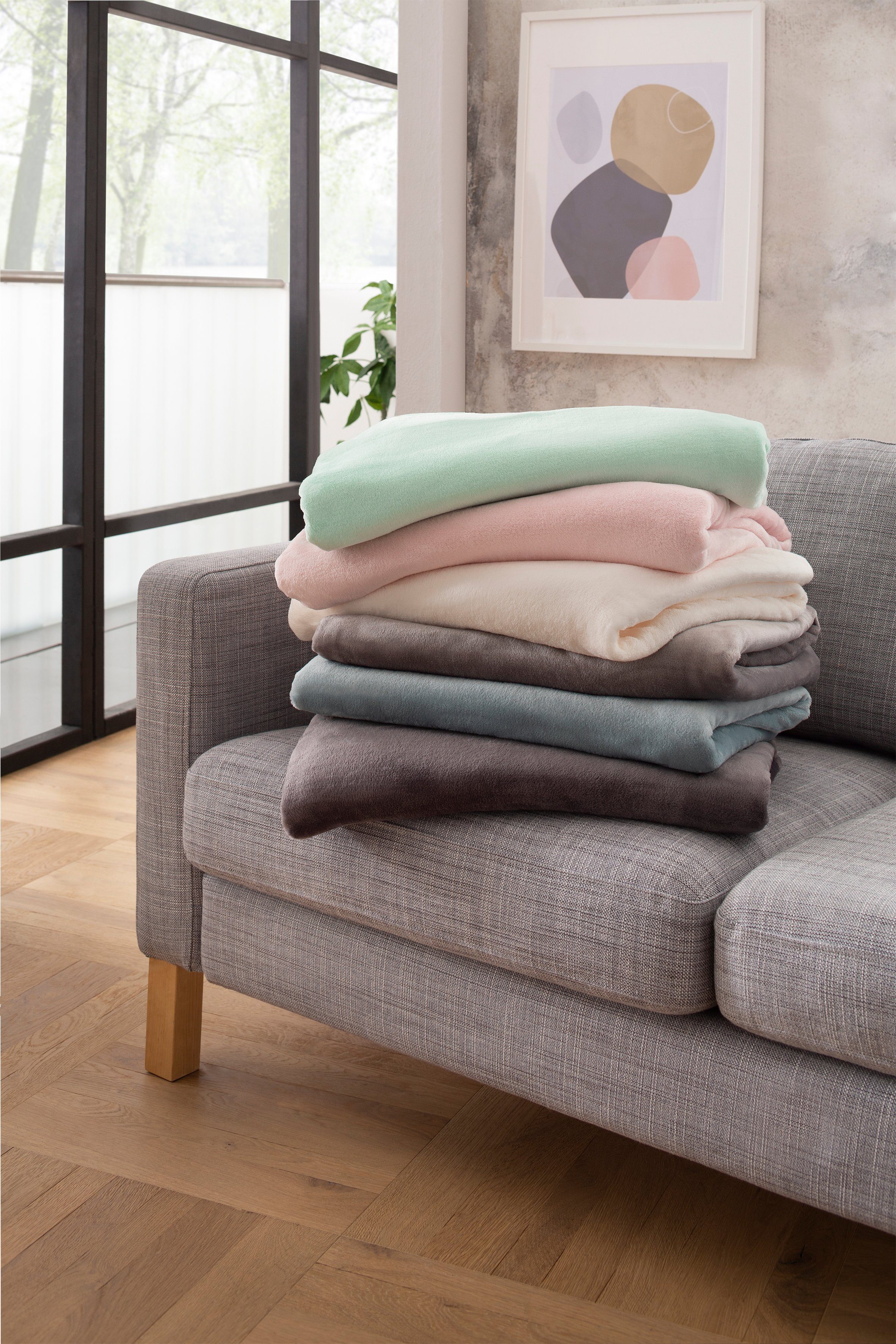 Wohndecke Jil weich, Kuscheldecke, TOPSELLER!, OTTO home, aus super weichem Kuschelfleece, Kuscheldecke, Premium Qualität – Bild 4 von 5