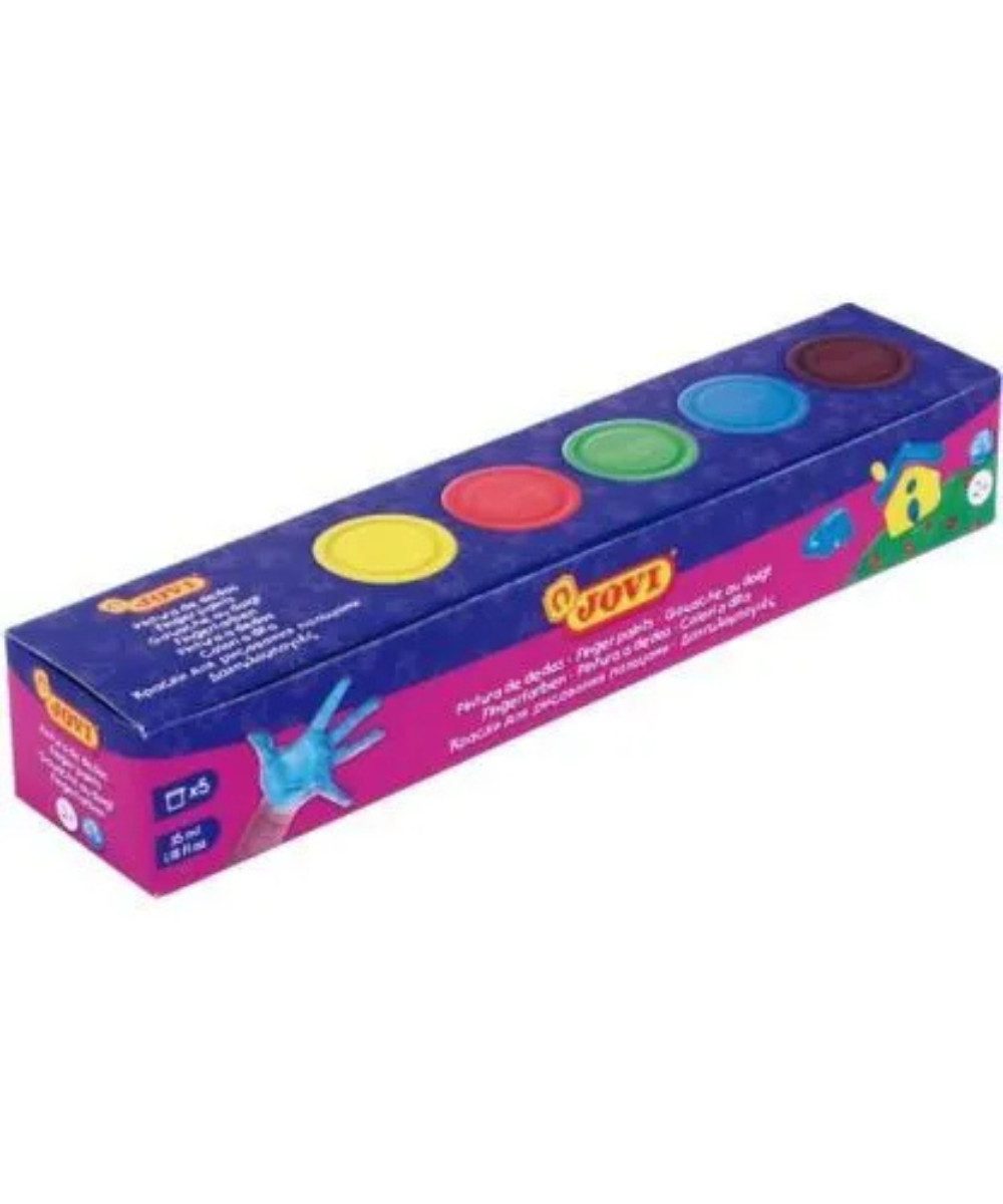 Jovi Fingerfarbe Jovi Fingerfarben 5 Farben, Behälterart/-inhalt: Runddose mit 175 ml