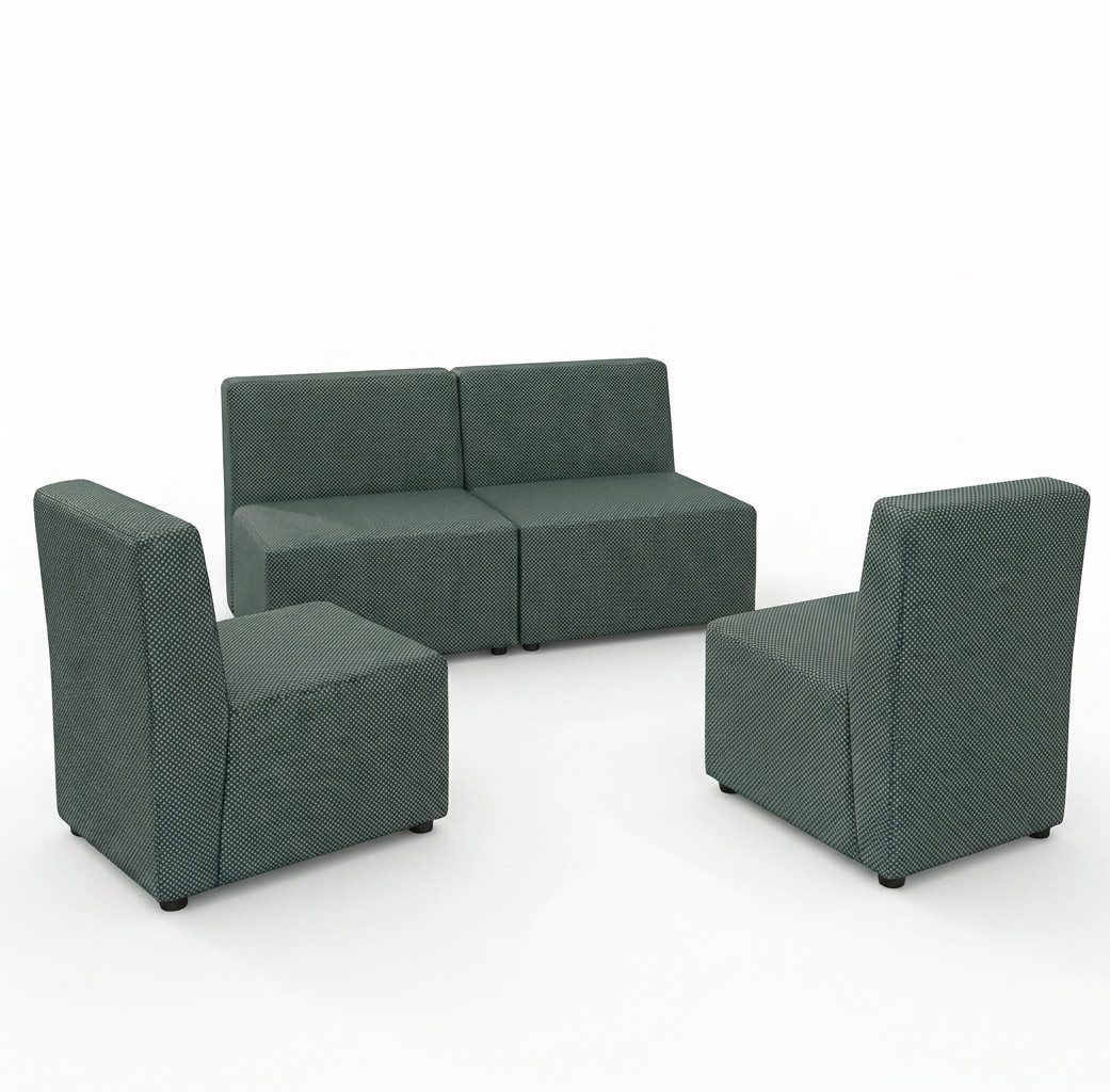 A&J MöbelLand GmbH Gartenlounge-Set Outdoor Lounge Set GOLD – Sofa und zwei Sessel, (Outdoor Lounge Set für Garten und Terrasse, 3-teiliges modernes Garten Lounge Set), Modernes Outdoor-Set mit hohem Komfort und wetterfestem Bezug