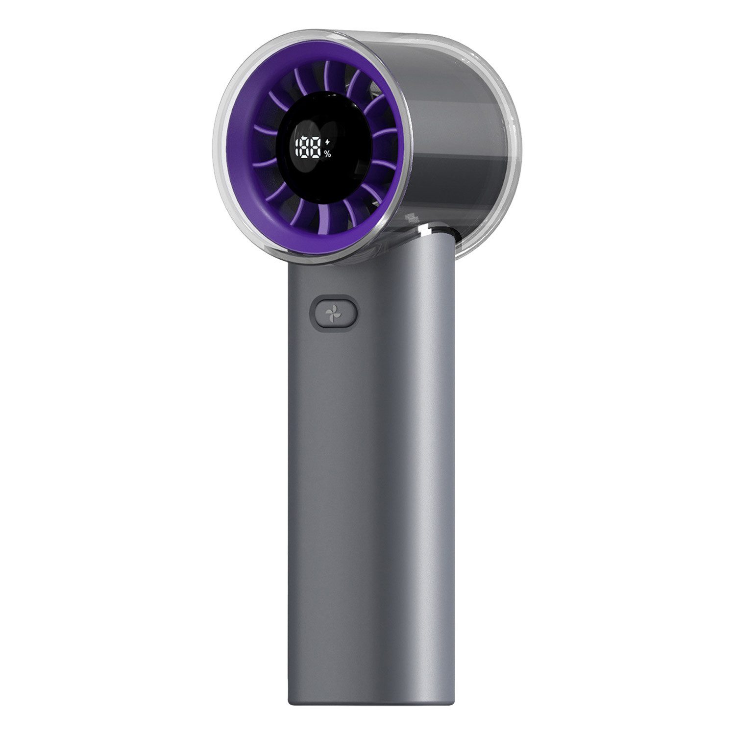 Handventilator Akku Aufladbar Mini Ventilator Tragbarer mit LED-Display 3000mAh