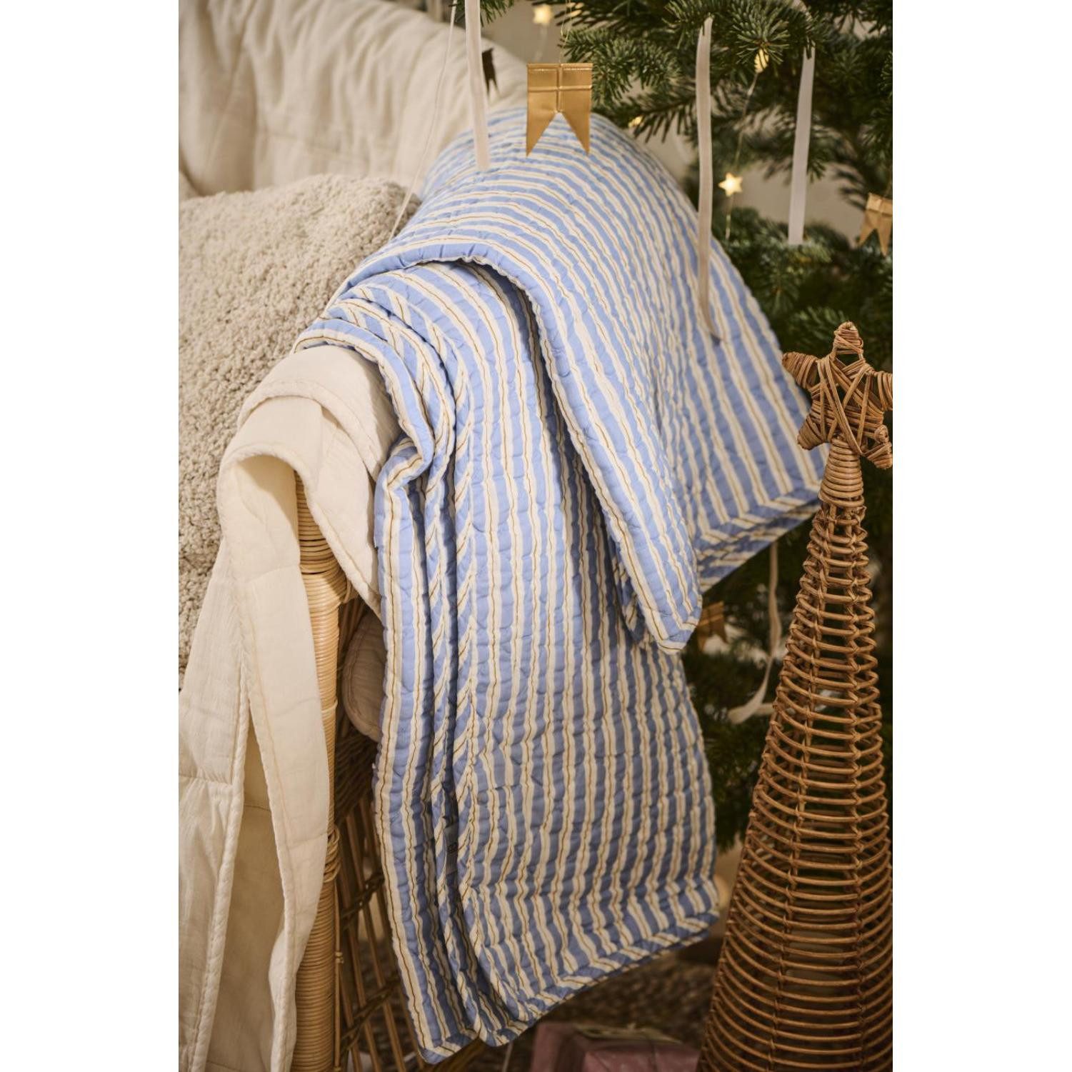 Wohndecke Ib Laursen Decke Quilt Blau günstig online kaufen