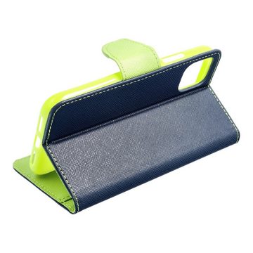 cofi1453 Handyhülle Buch Tasche "Fancy" XIAOMI REDMI 10 Blau-Grün, Kunstleder Schutzhülle Handy Wallet Case Cover mit Kartenfächern, Standfunktion