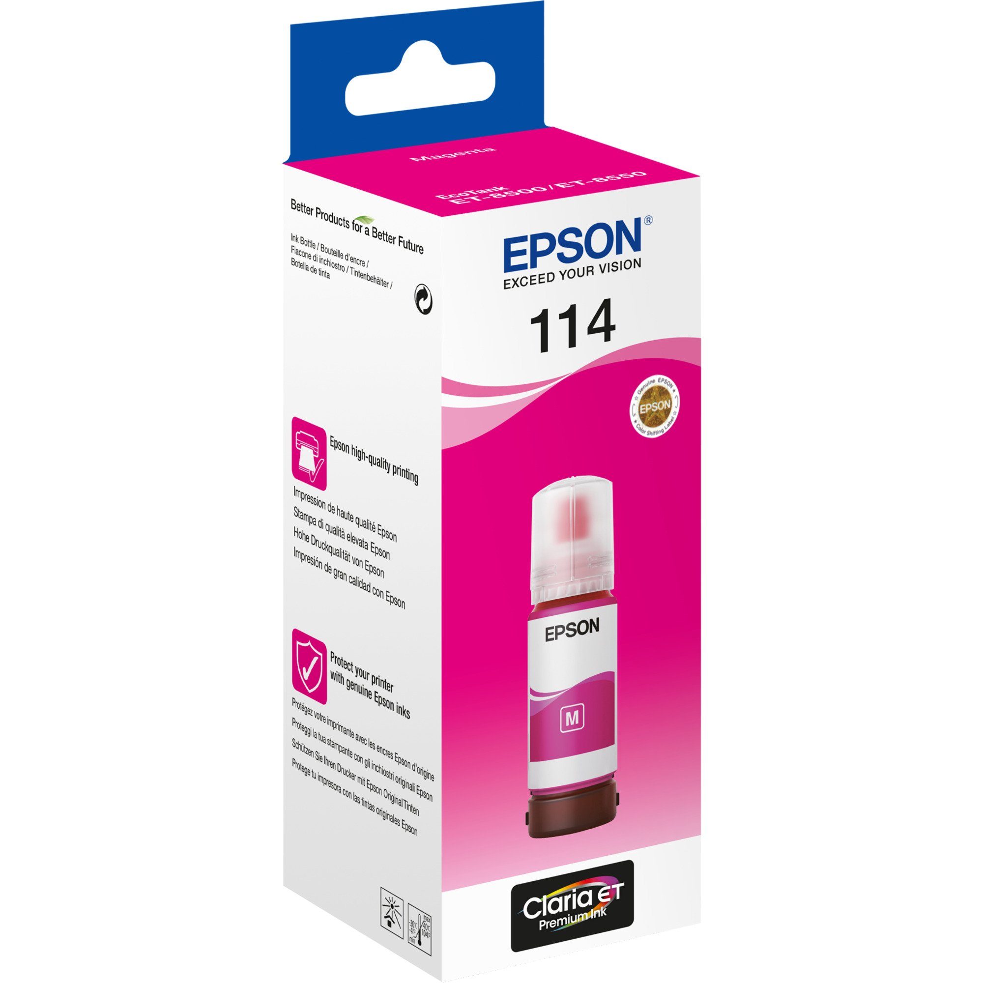Epson Epson Tinte magenta 114 EcoTank (C13T07B340) Tintenpatrone