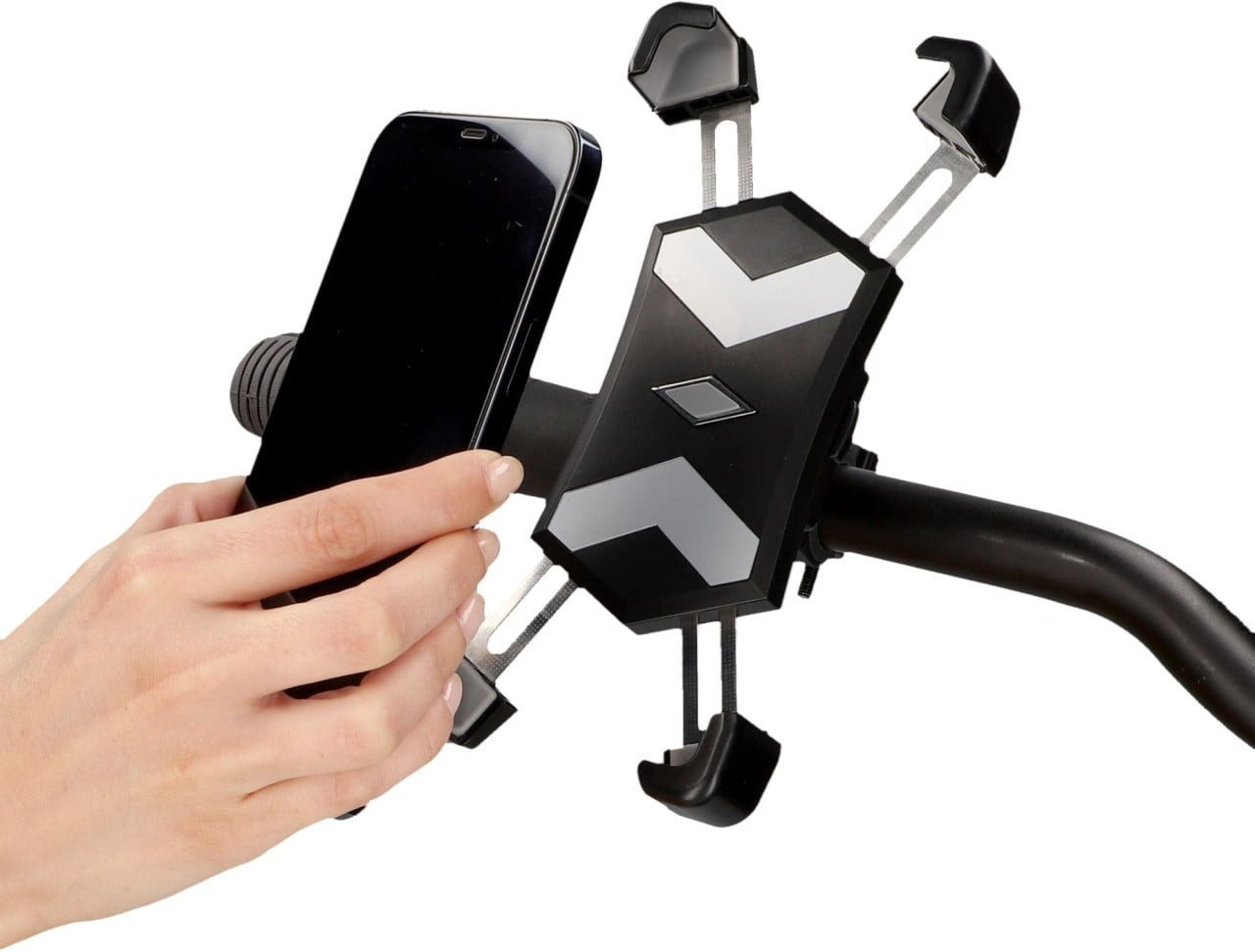 fischer Smartphone-Halterung Fischer Fahrrad Smartphonehalter Spider