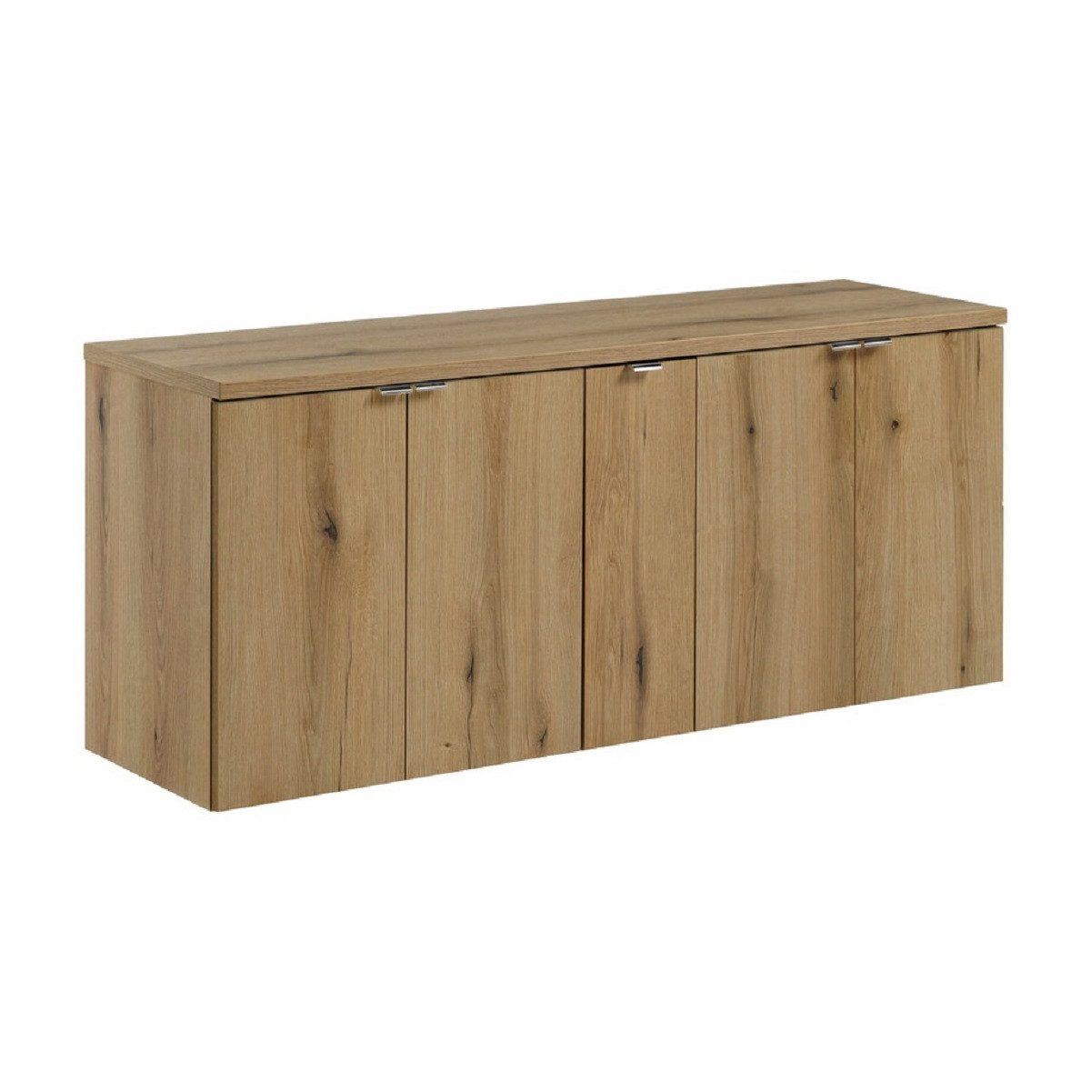 ROYAL24_MARKT Waschbeckenunterschrank - Nova Oak N BM257 – Erhältlich in 3 Arbeitsplattenfarben 140 cm (Waschbeckenunterschrank, 4-St., Premium - Nova Oak N) Premium – Zeitlos – Edel.