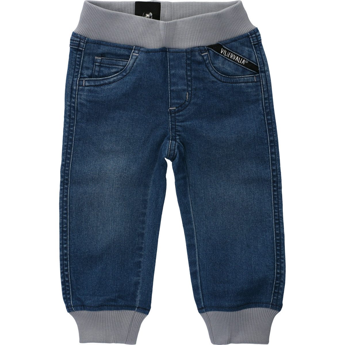 Villervalla Slim-fit-Jeans Midnight Wash Unisex Kinder (1-tlg) Hose, Denim, Pants, Freizeithose, Jeanshose