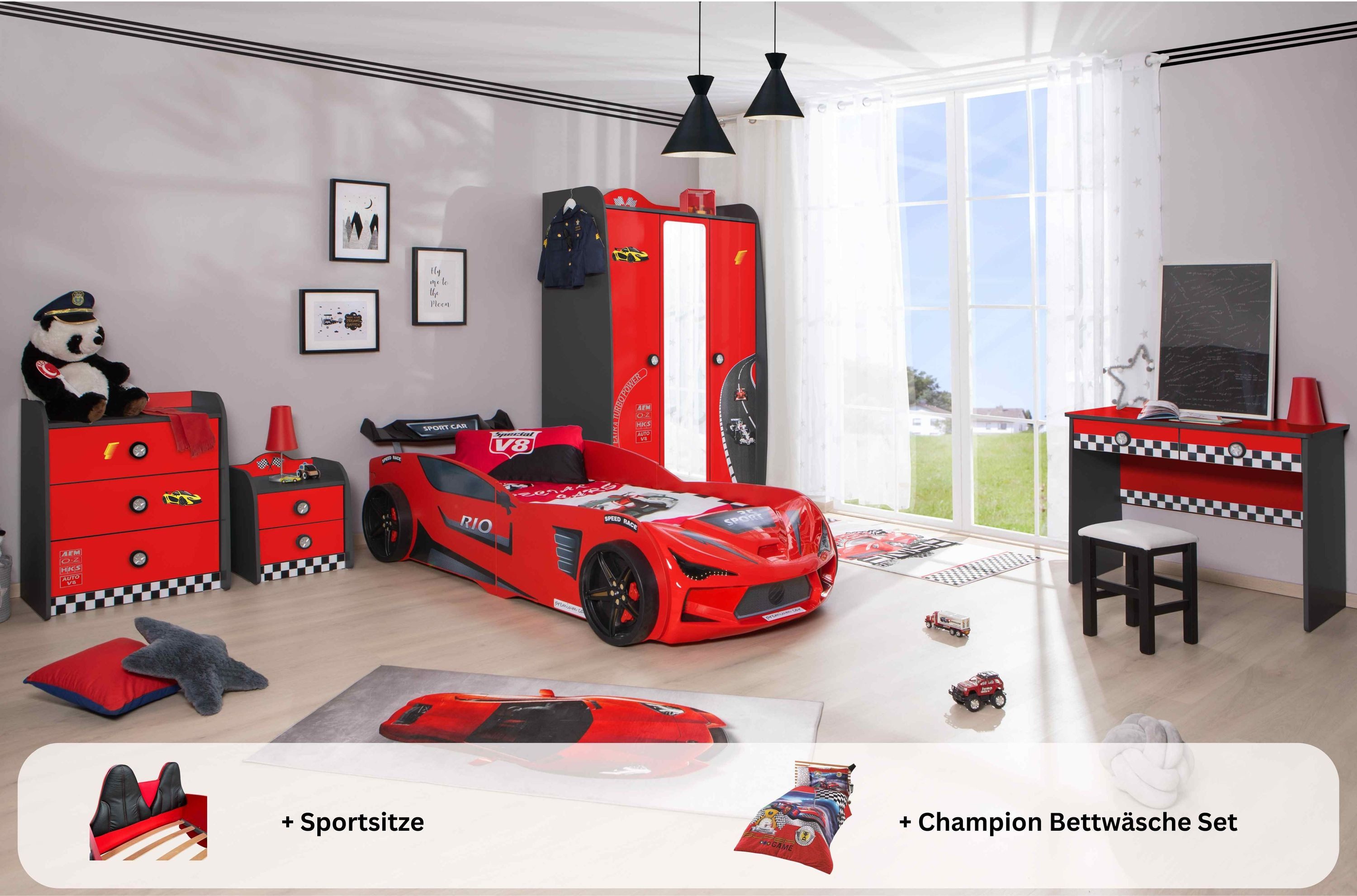 Aileenstore Jugendzimmer-Set Rio, (5-tlg., 5 teilig), günstig online kaufen